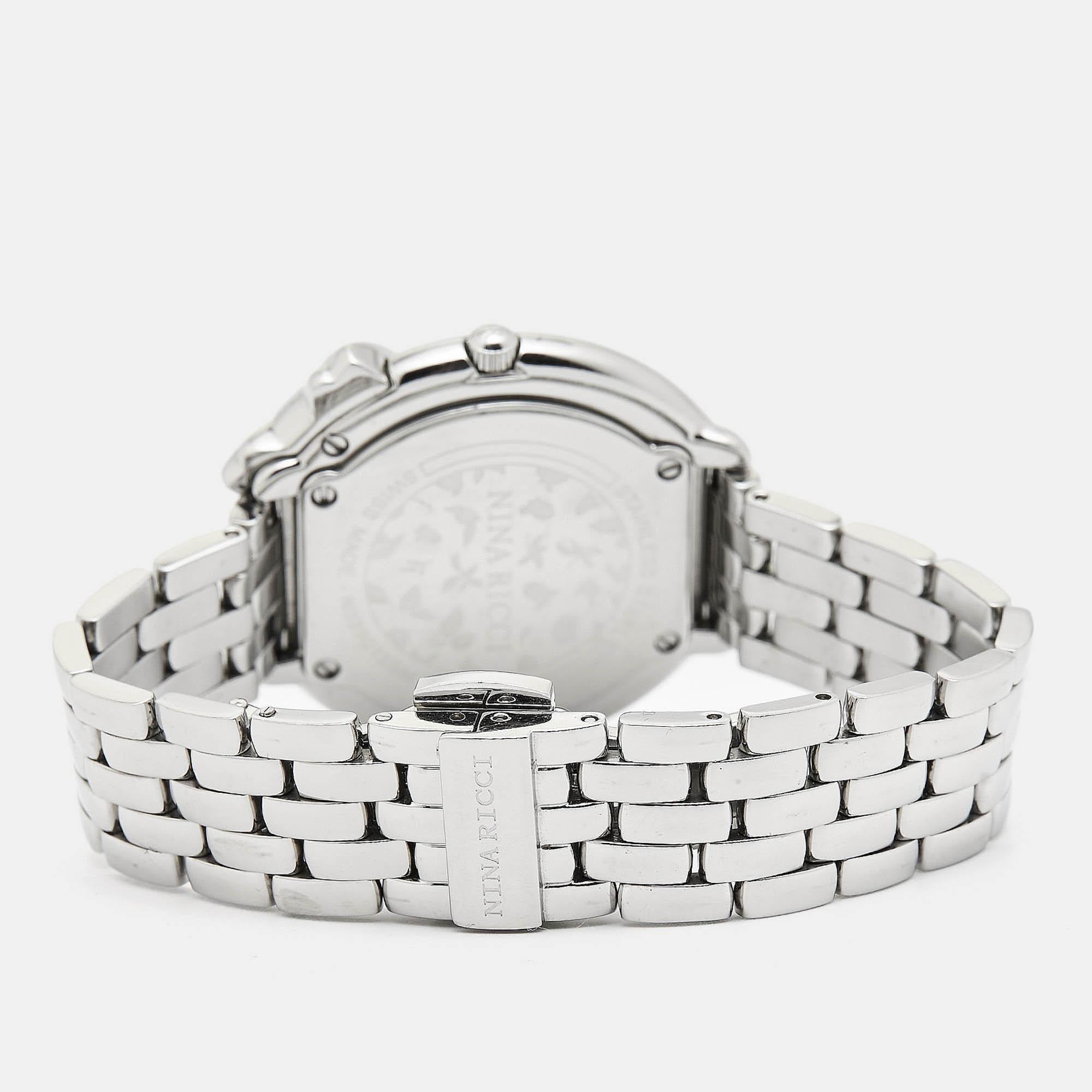 Nina Ricci Silver Stainless Steel NR089015 Women's Wristwatch 35 mm 2