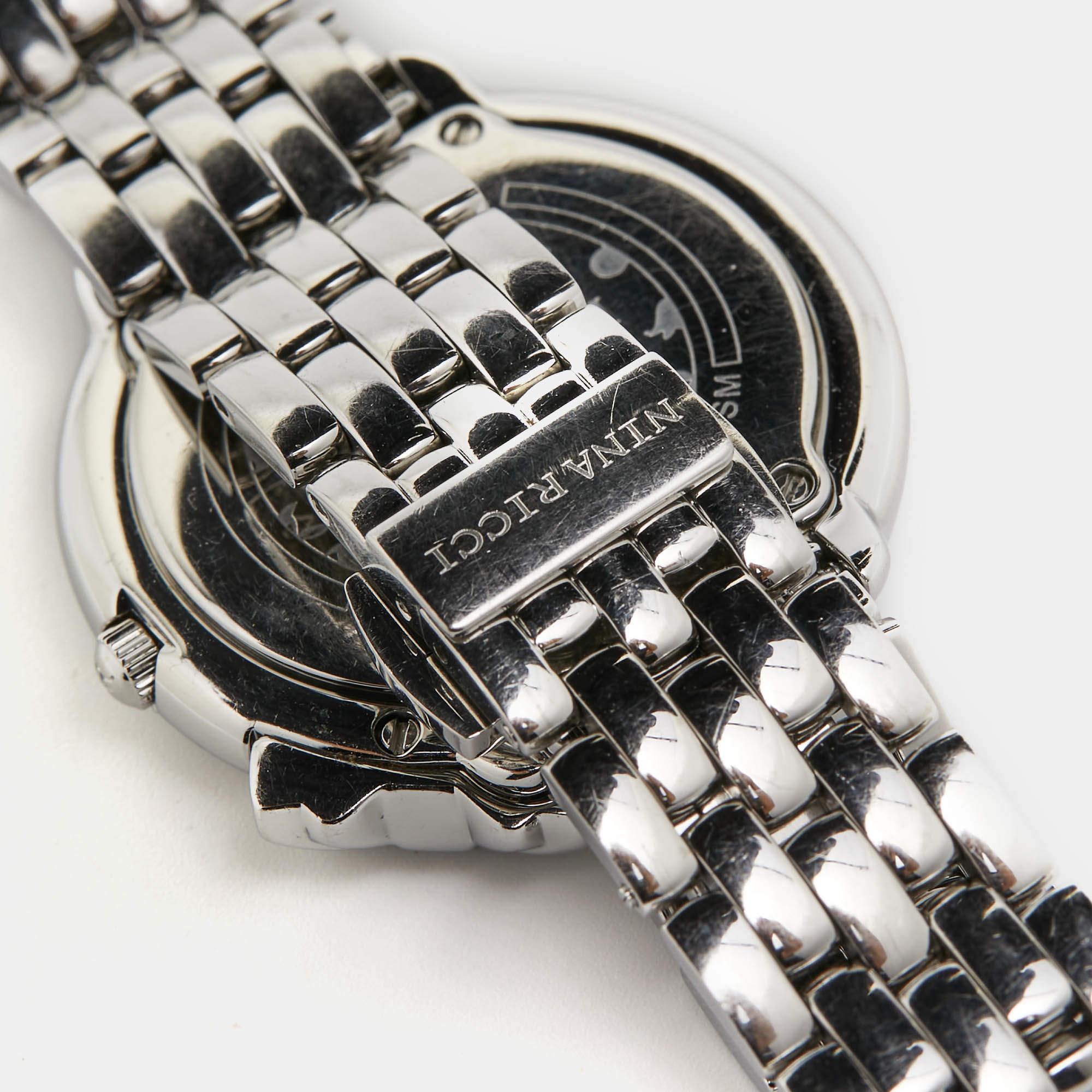 Nina Ricci Silver Stainless Steel NR089015 Women's Wristwatch 35 mm 6