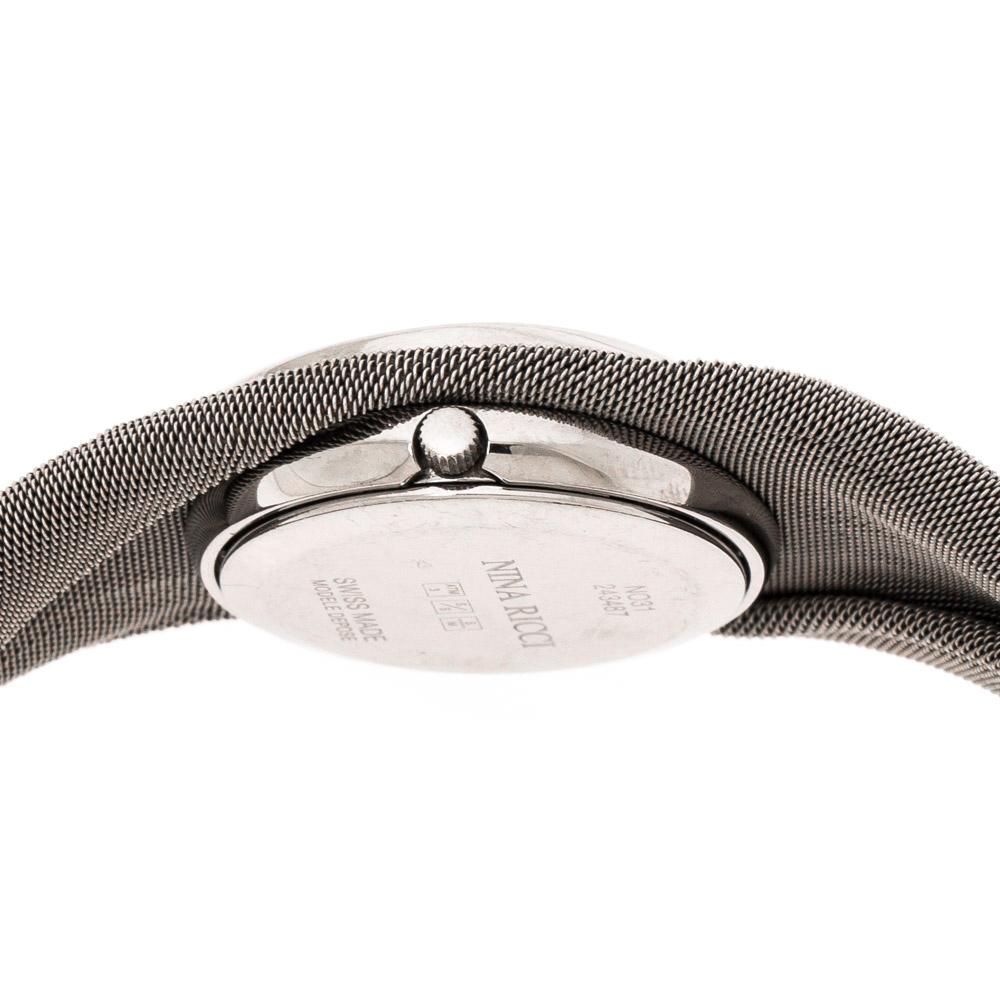 Nina Ricci Silver White Stainless Steel NO31 Women's Wristwatch 28 mm 2