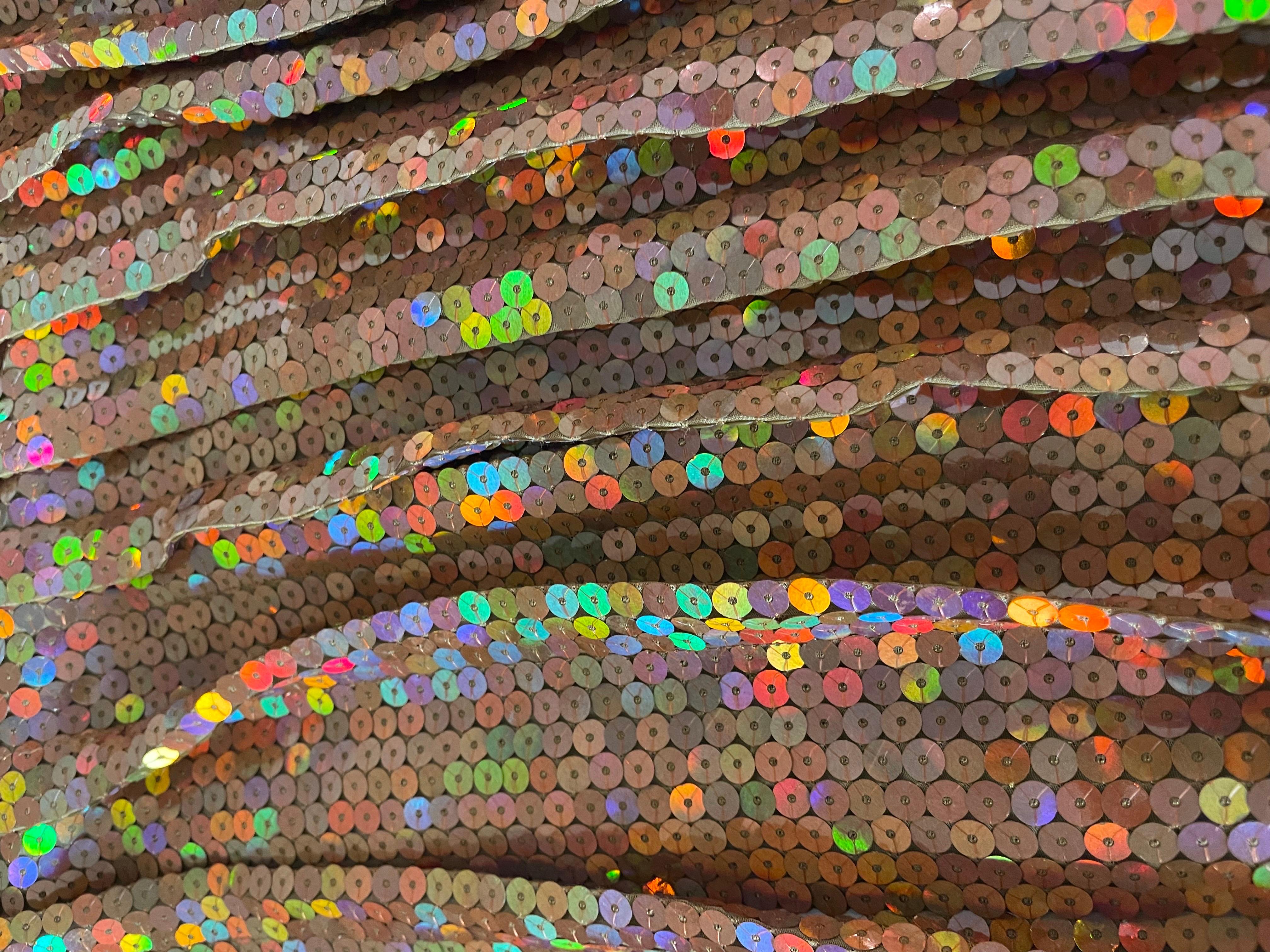 Nina Ricci - Robe fourreau de cocktail sans manches orange à sequins cuivrés, 2016 en vente 5