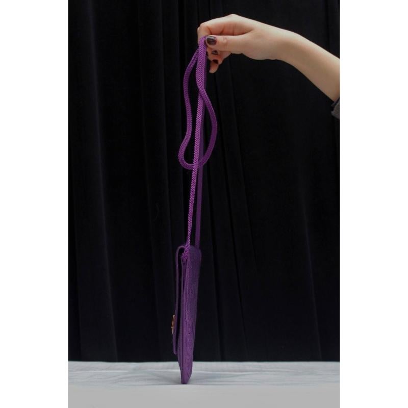 Nina Ricci Small Clutch in Purple Passementerie For Sale 1