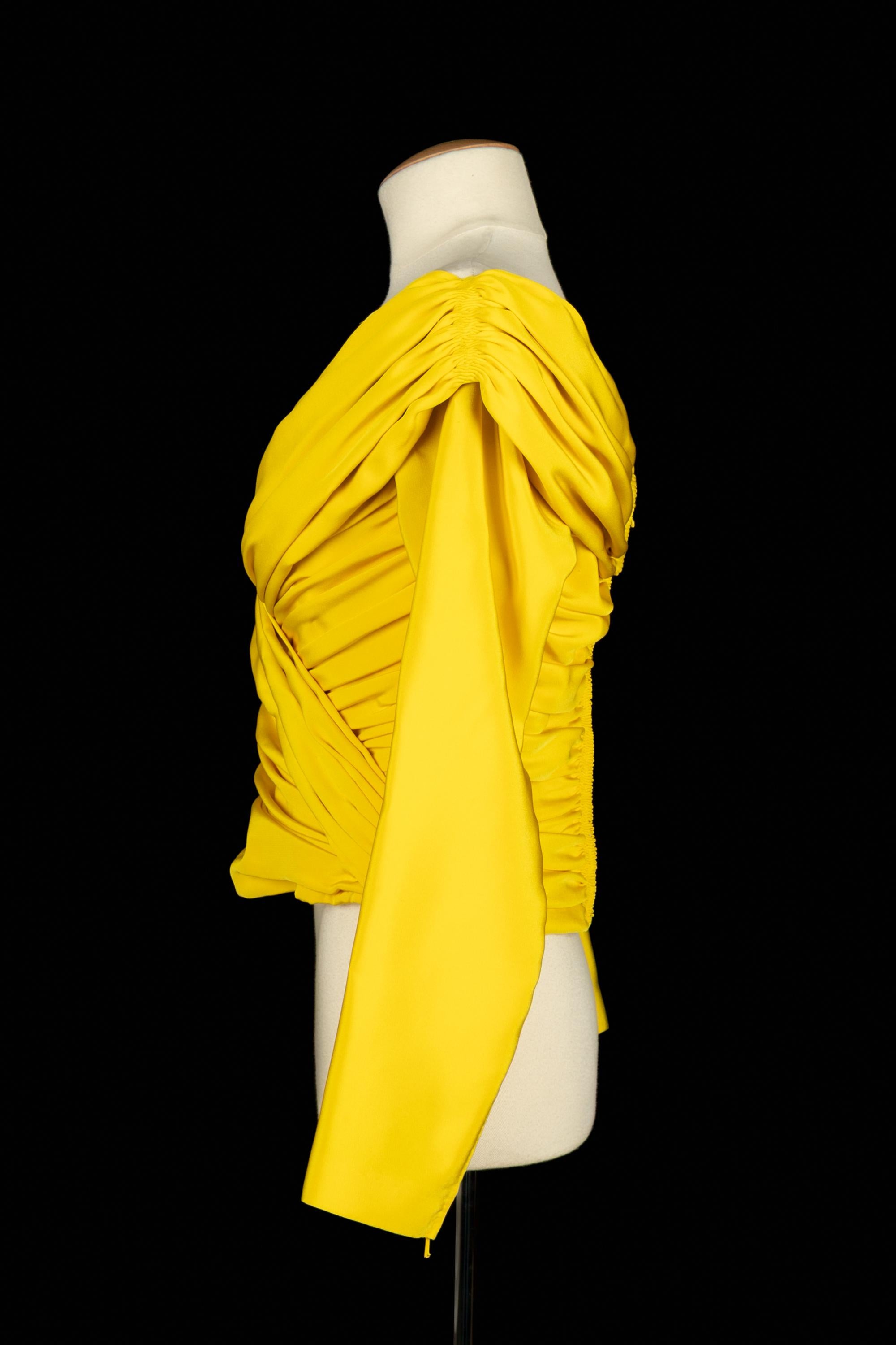 Top Nina Ricci Alta Costura Naranja en venta