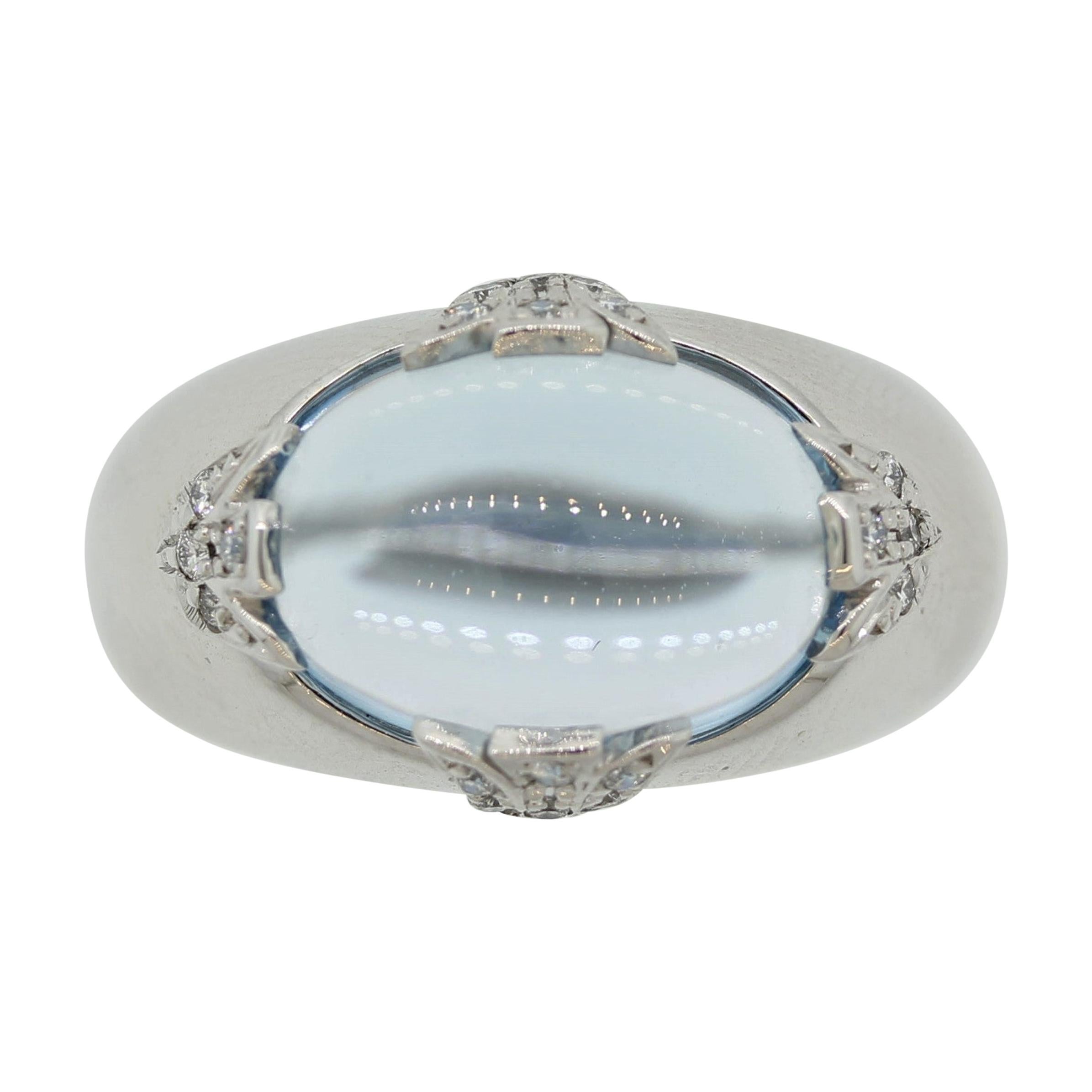 Nina Ricci Topaz Diamond Gold Ring