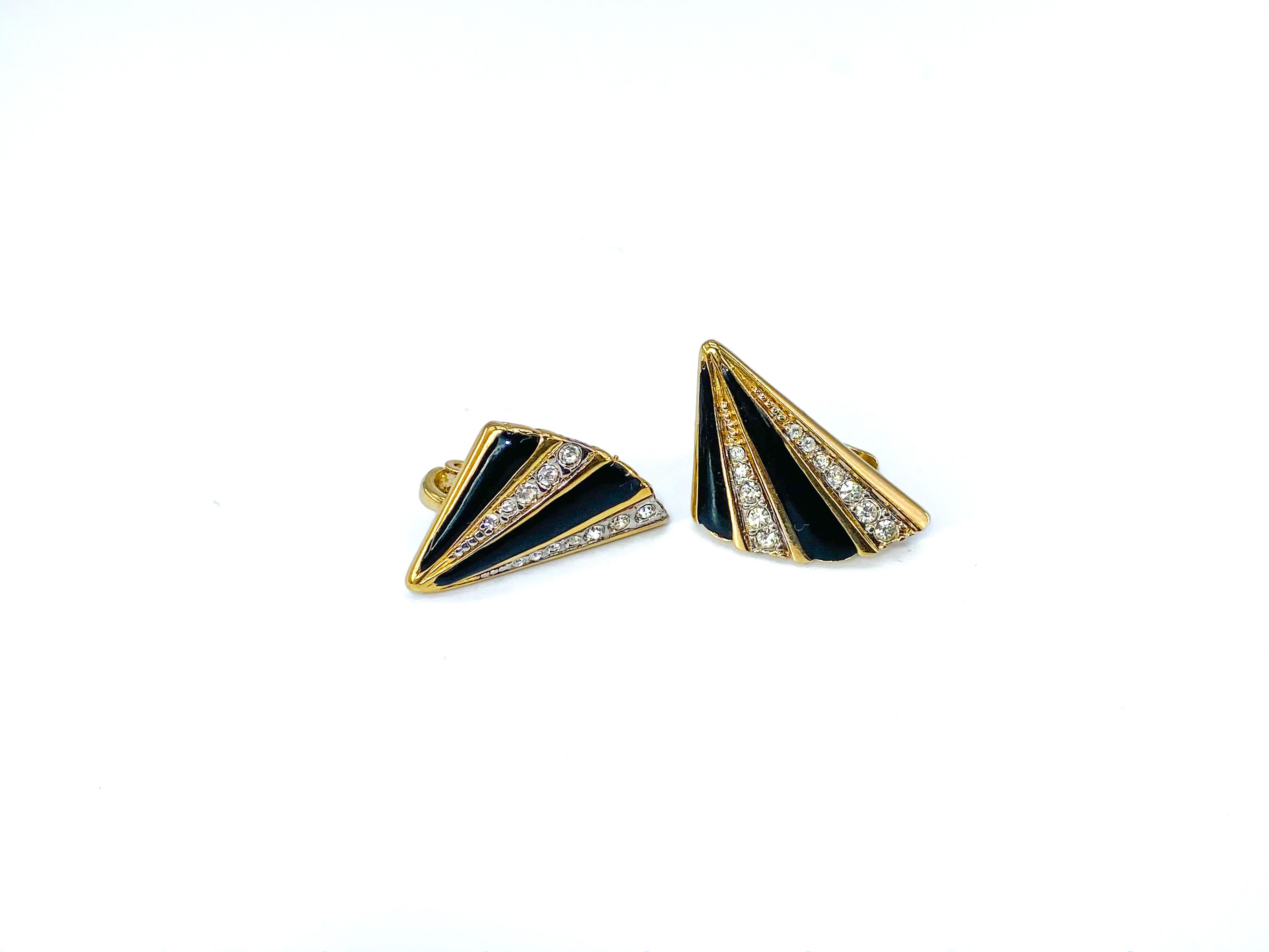 NINA RICCI Vintage 1980s Earrings for Pierced Ears In Excellent Condition In London, GB