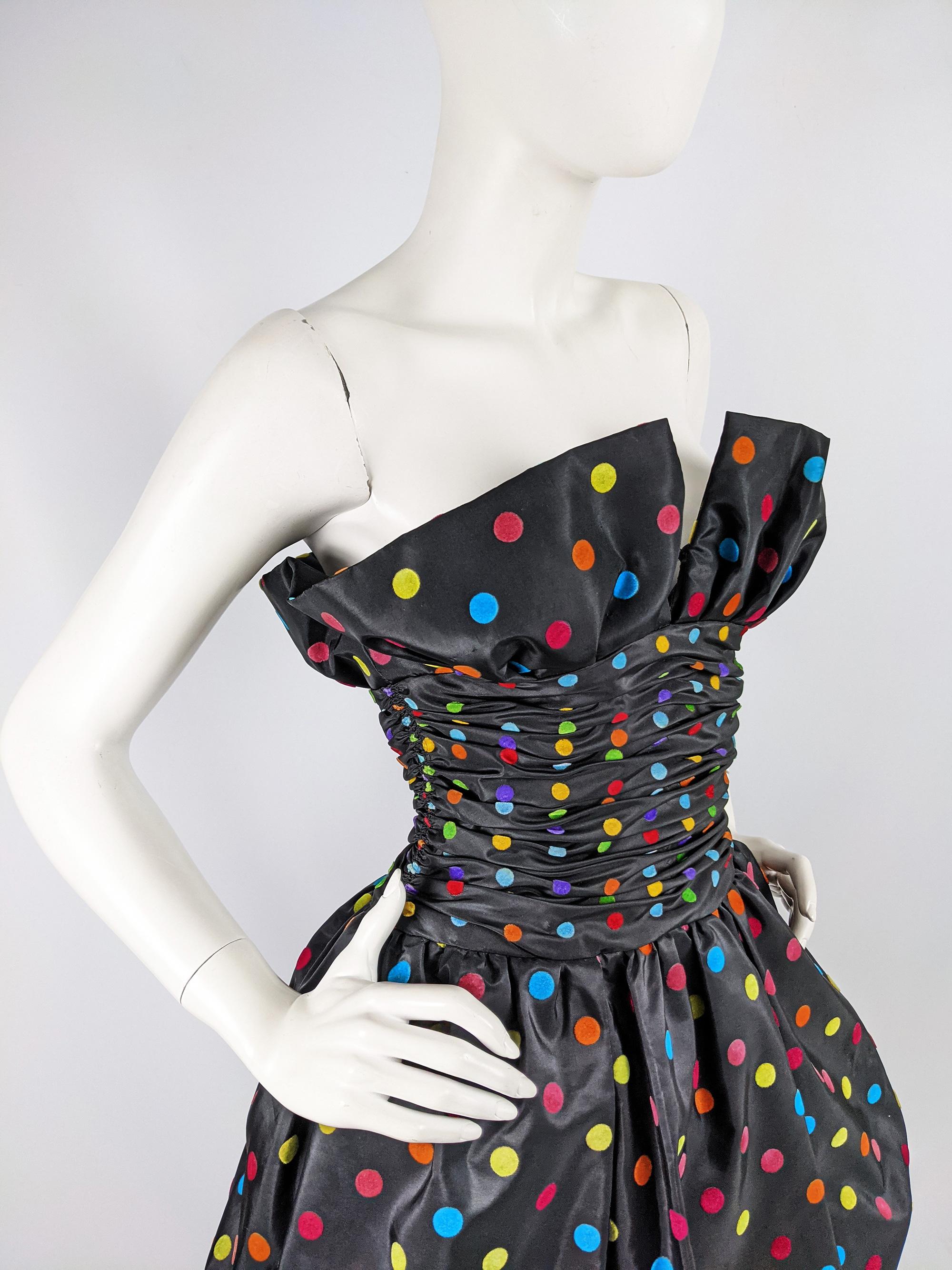 1980s puffball dress