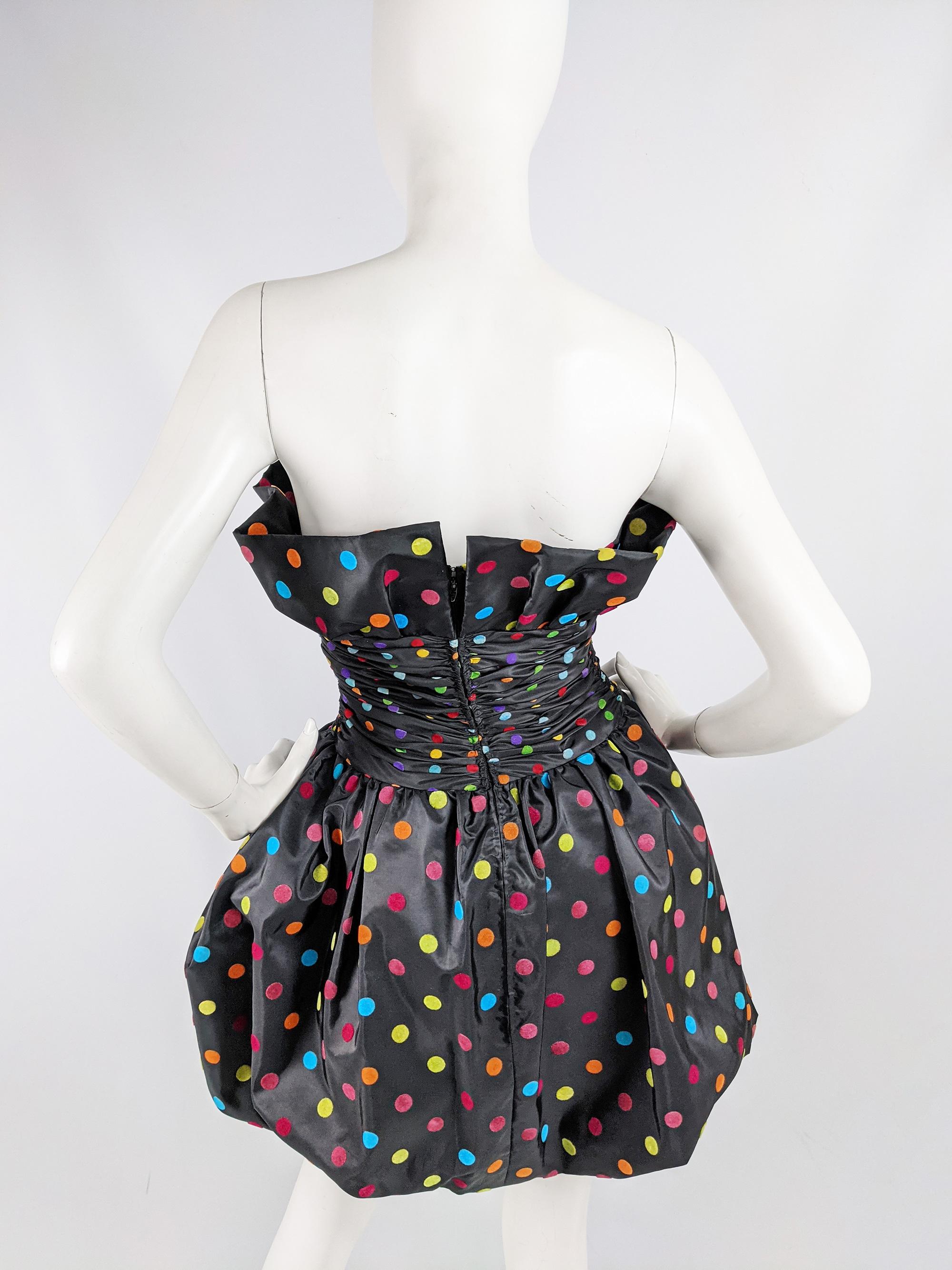Nina Ricci Vintage 1980s Puffball Party Dress In Good Condition In Doncaster, South Yorkshire