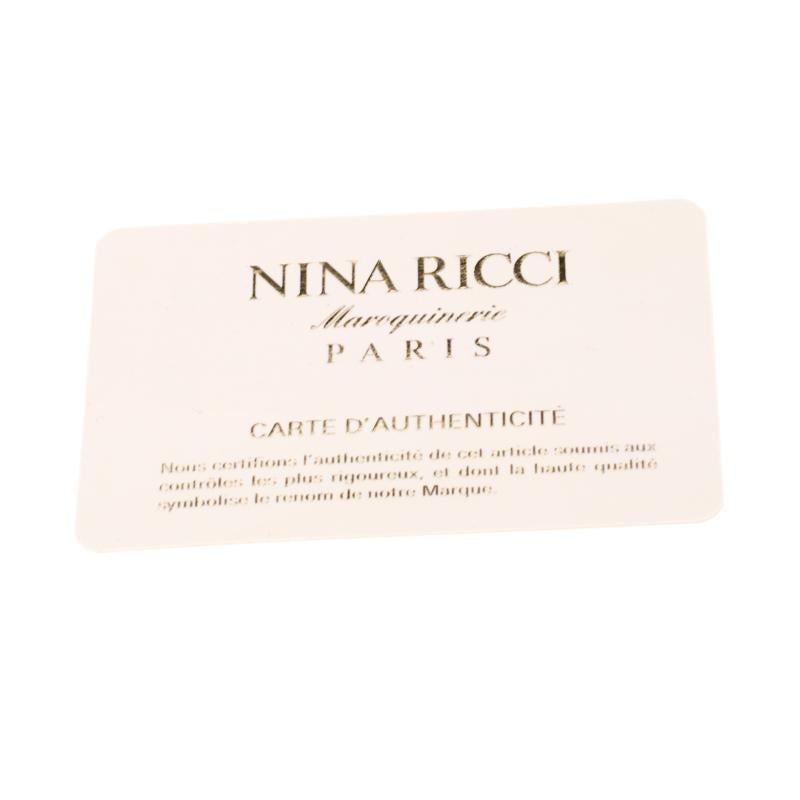 Nina Ricci White Leather Flap Shoulder Bag 1