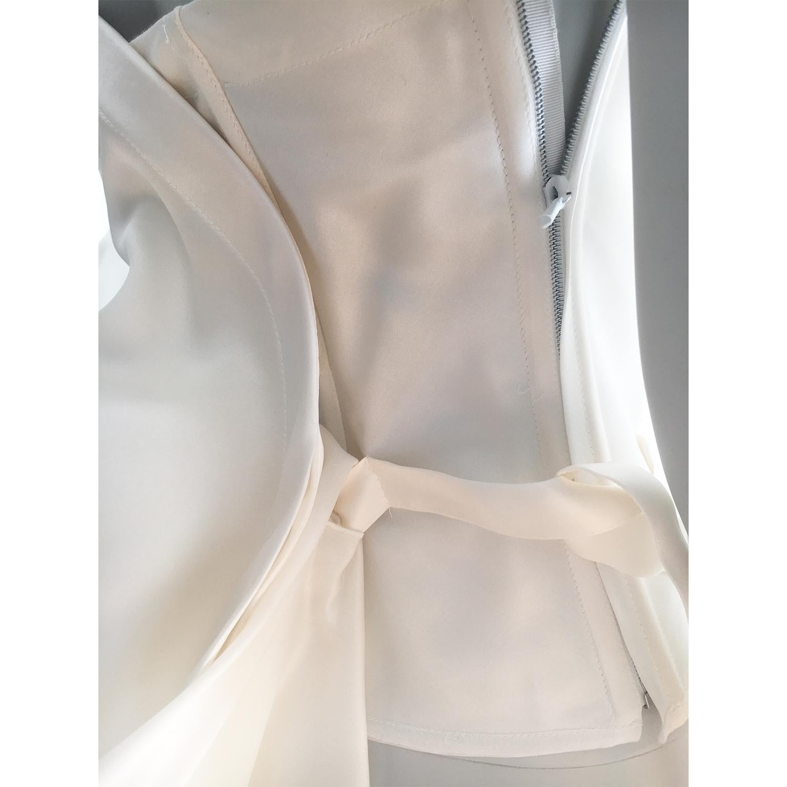 Nina Ricci White Silk Corset Draping Top BNWT Runway ss 2020 For Sale 1