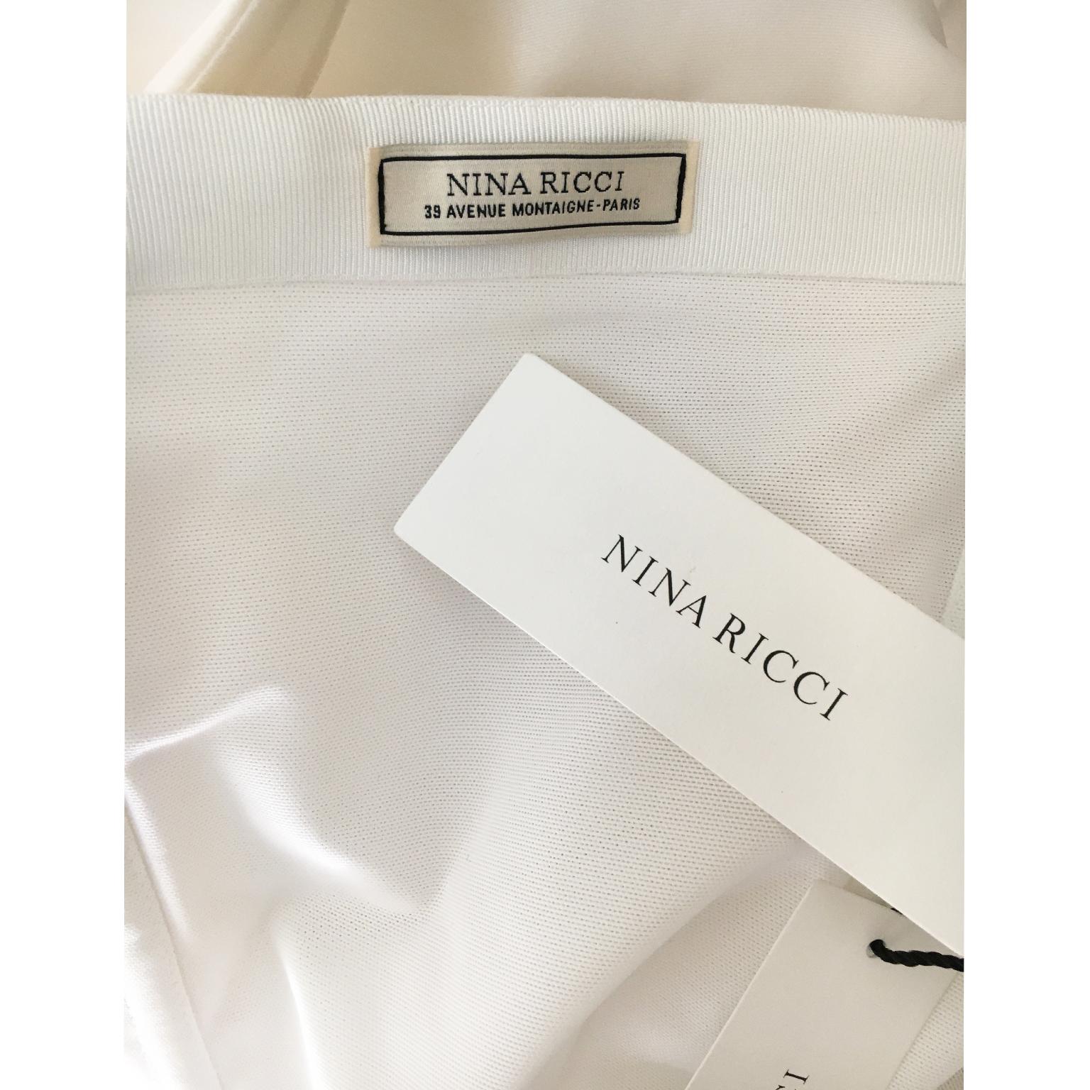Nina Ricci White Silk Corset Draping Top BNWT Runway ss 2020 For Sale 4