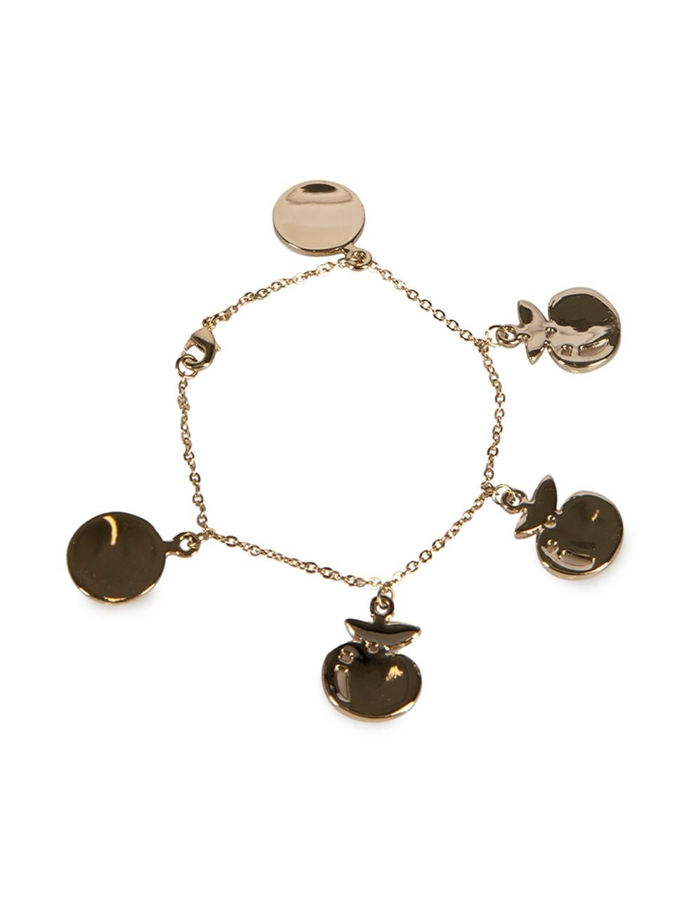 Nina Ricci Women's Gold Apples Charm Bracelet 1