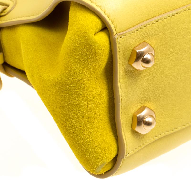 Women's or Men's Nina Ricci Yellow Leather Small Marche Tote