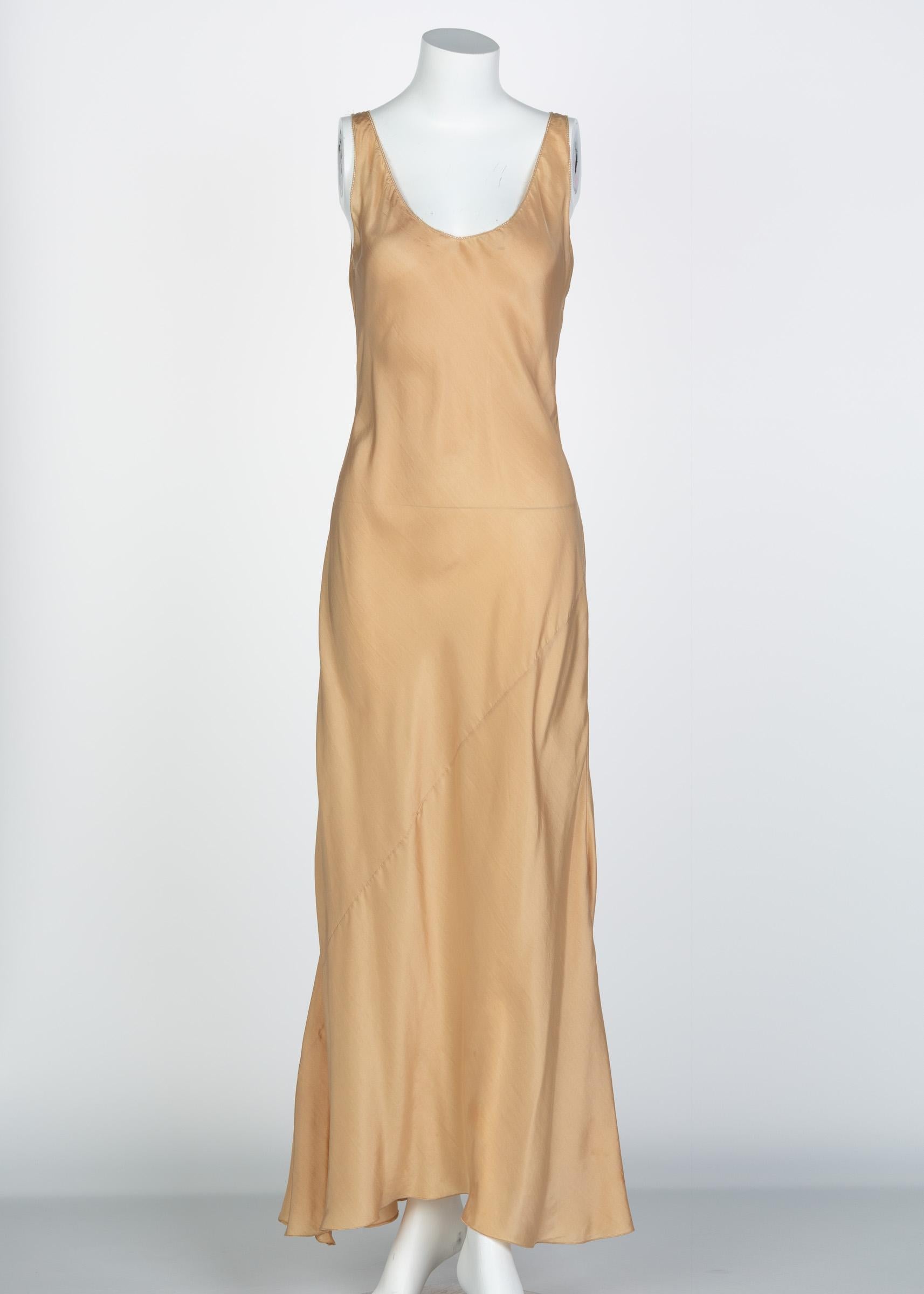 Nina Ricci Yellow Silk Organza Sleeveless Evening Dress, 2009 3