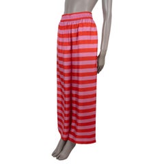NINA + RIHANNA Naftis CORAL pink silk FYORI WIDE Pants M/L