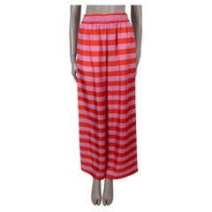 NINA + RIHANNA Naftis CORAL pink silk FYORI WIDE Pants M/L