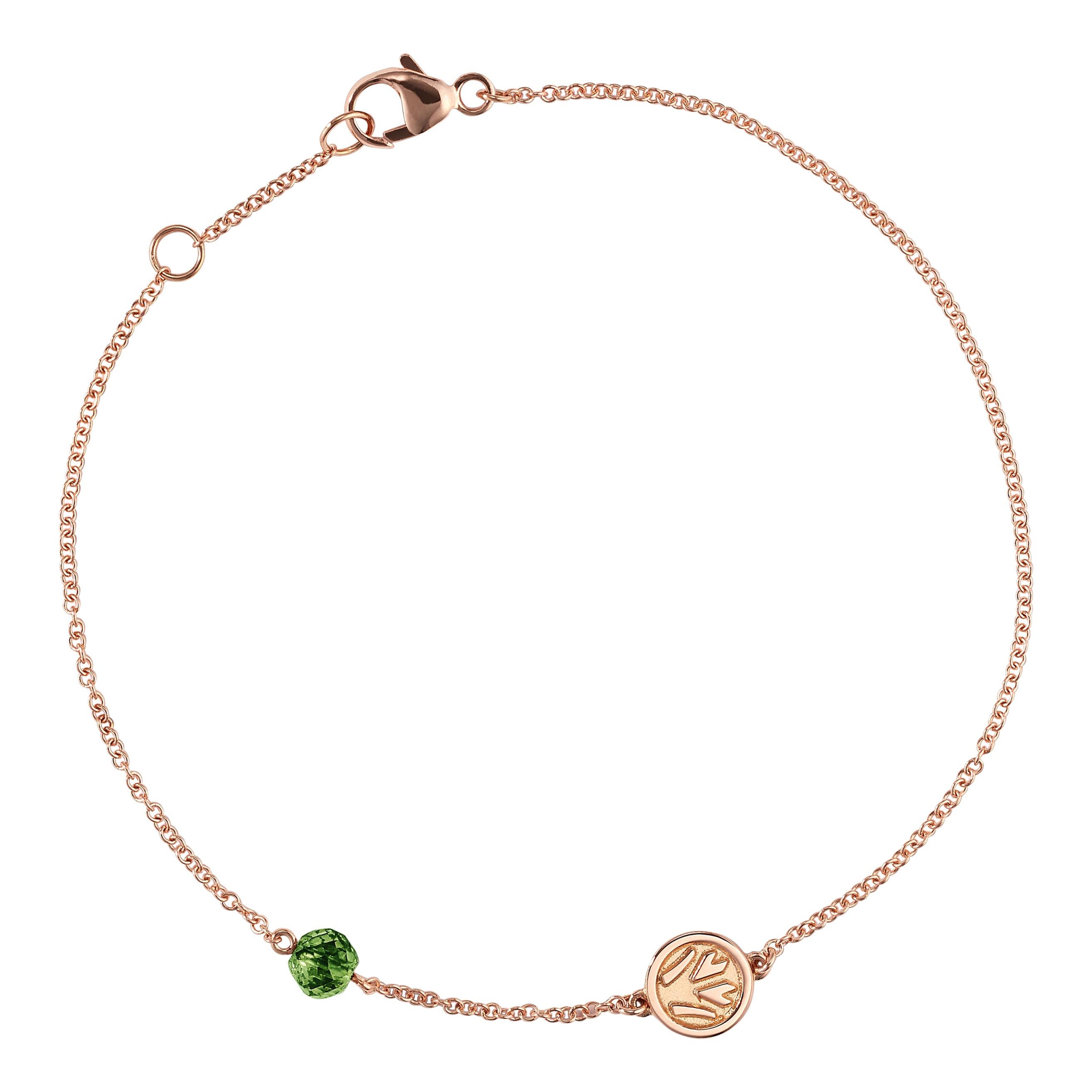 Nina Runsdorf Rose Gold Tree of Life x EJF Bracelet For Sale