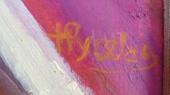Balchik - Abstract Painting Canvas Colors Red Green Blue Grey White Pink Black