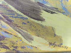 Paesaggio 1 - Pittura ad olio astratta Greene & Greene & Greene Bianco Marrone