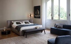 'NINA' Scandinavian Style Bench in Pastel Color with Solid Wood Structure