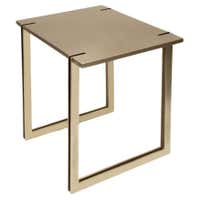 NINA Side Table in Satin Brass by Soraya Osorio