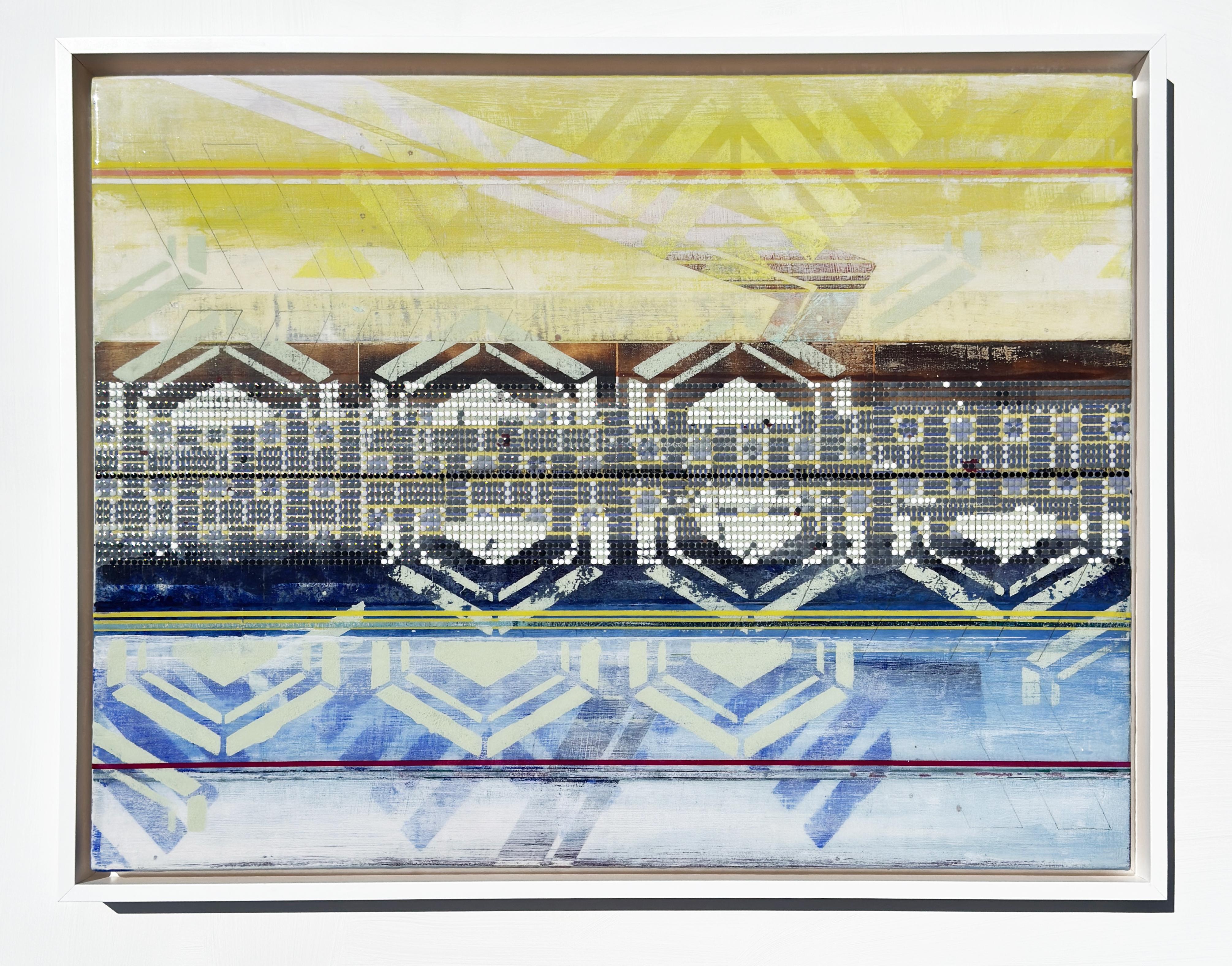 Horizon No. 3/Pattern + Origami - Mixed Media Art by Nina Tichava