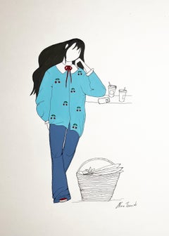 Mach ein Foto von mir, 59x42cm, Tempera/Papier