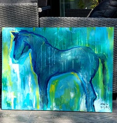 Georgian Contemporary Art by Nina Urushadze - Abstract Equine