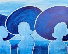 Georgian Contemporary Art by Nina Urushadze - Blue Sombreros
