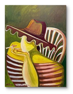 Georgian Contemporary Art by Nina Urushadze - Cigarettes at Sunset