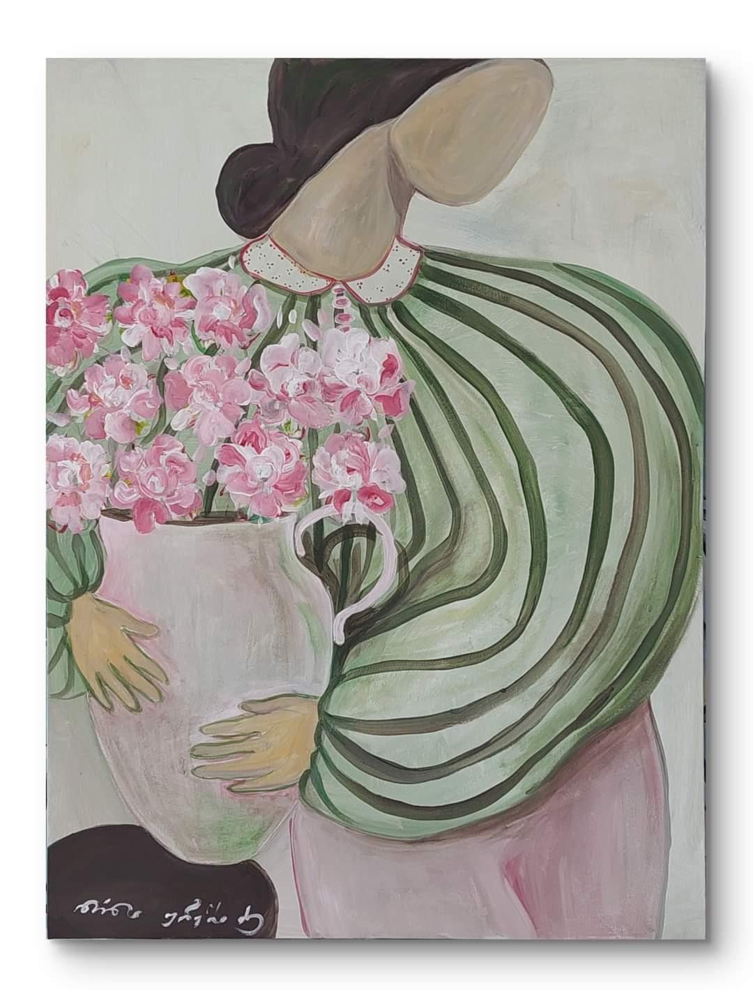 Acryl auf Leinwand

Nina Urushadze ist eine georgische Künstlerin, die 1983 geboren wurde und in Tiflis, Georgien, lebt und arbeitet. Sie ist Absolventin der Apollon Kutateladze an der Staatlichen Kunstakademie Tiflis und des Instituts für Asien und