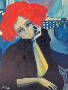 Georgian Contemporary Art by Nina Urushadze - Red Head 