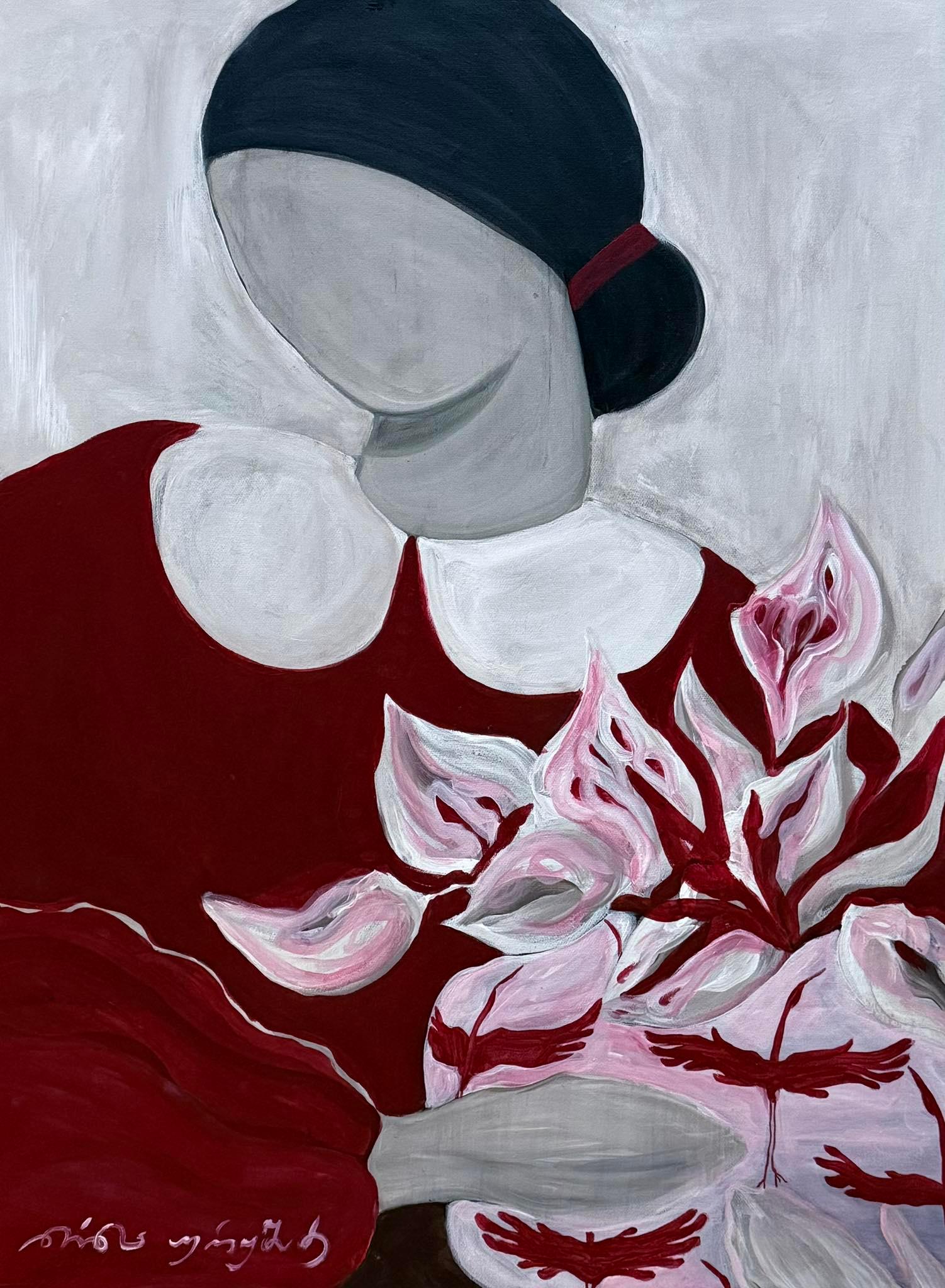 Georgian Contemporary Art by Nina Urushadze - Red Tie