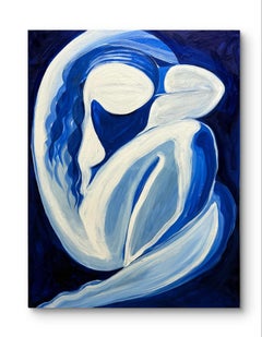 Georgian Contemporary Art by Nina Urushadze - Silhouette in Azure