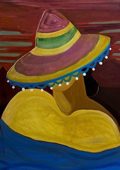 Georgian Contemporary Art by Nina Urushadze - Sombrero Girl