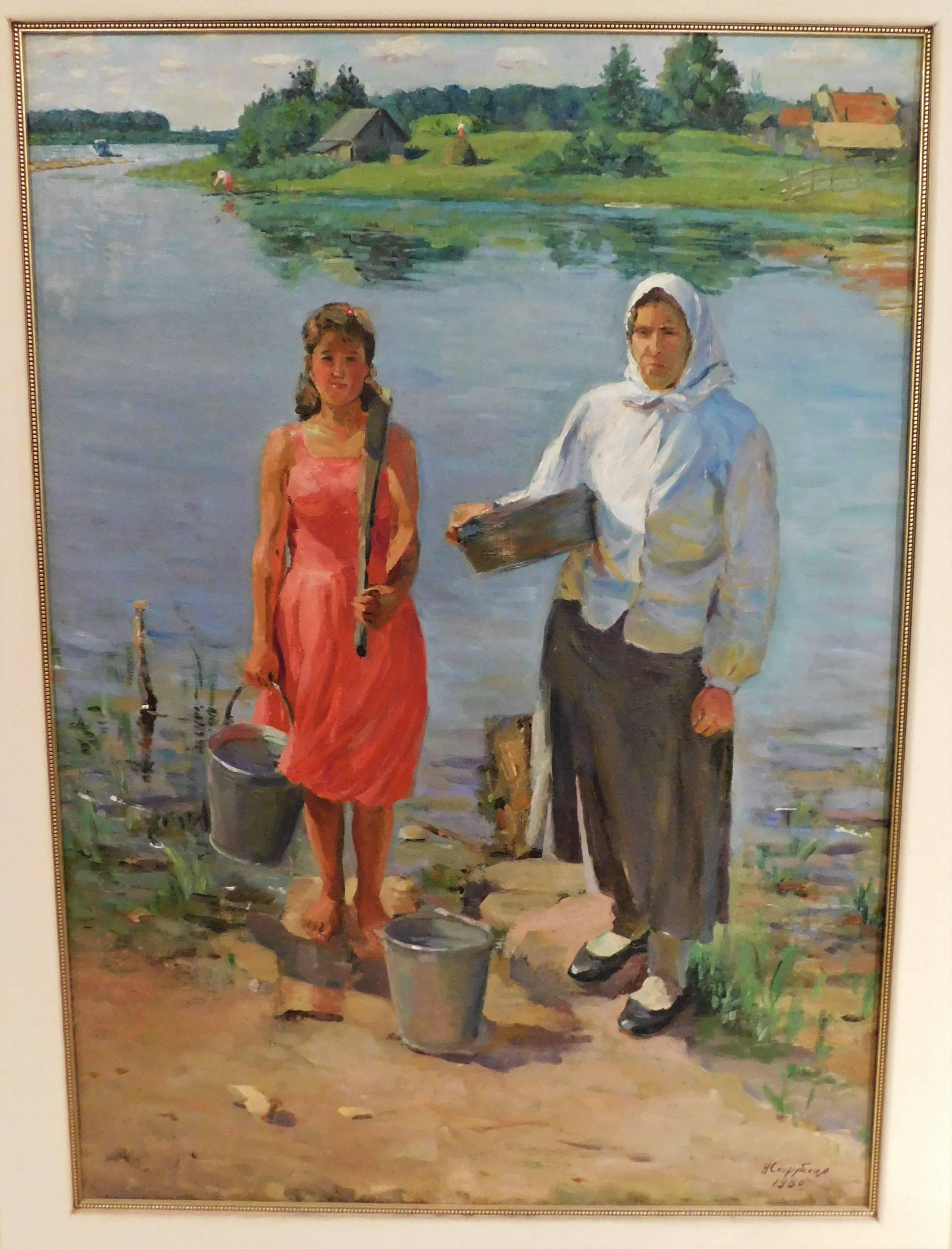 Nina Vasilyevna Skorubskaya, Öl auf Leinwand, Gemälde (Russisch) im Angebot