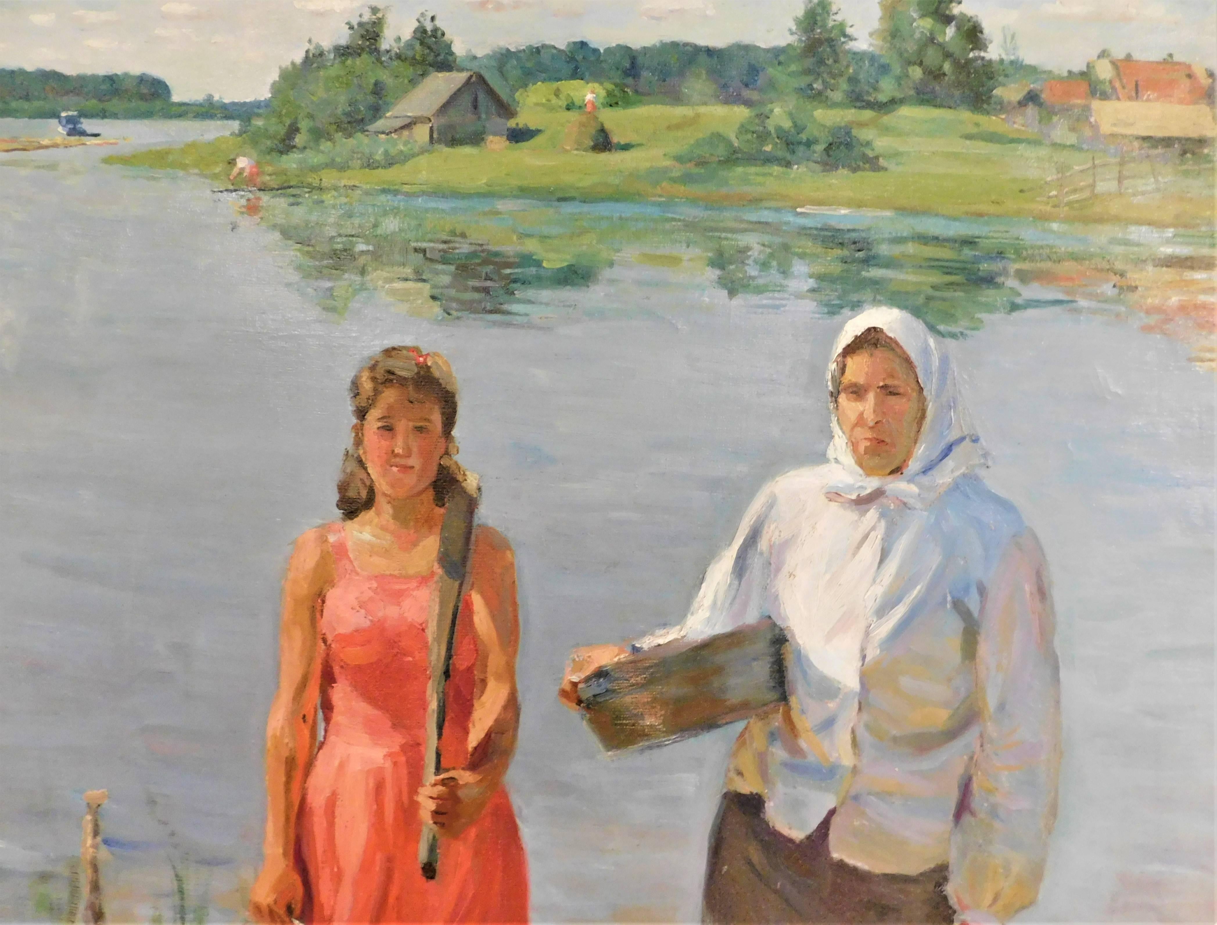 Nina Vasilyevna Skorubskaya Oil on Canvas Painting For Sale 1