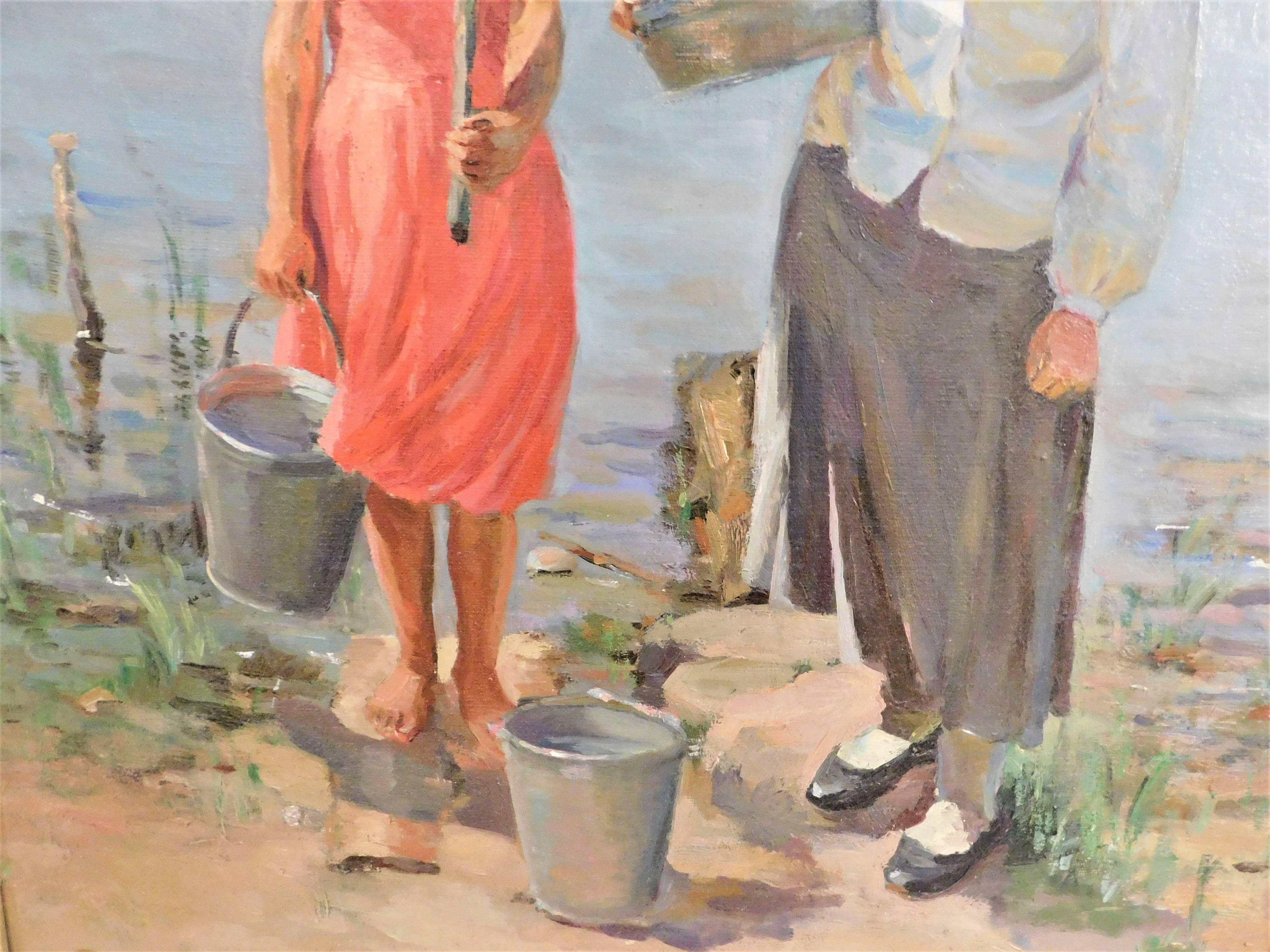 Nina Vasilyevna Skorubskaya Oil on Canvas Painting For Sale 2