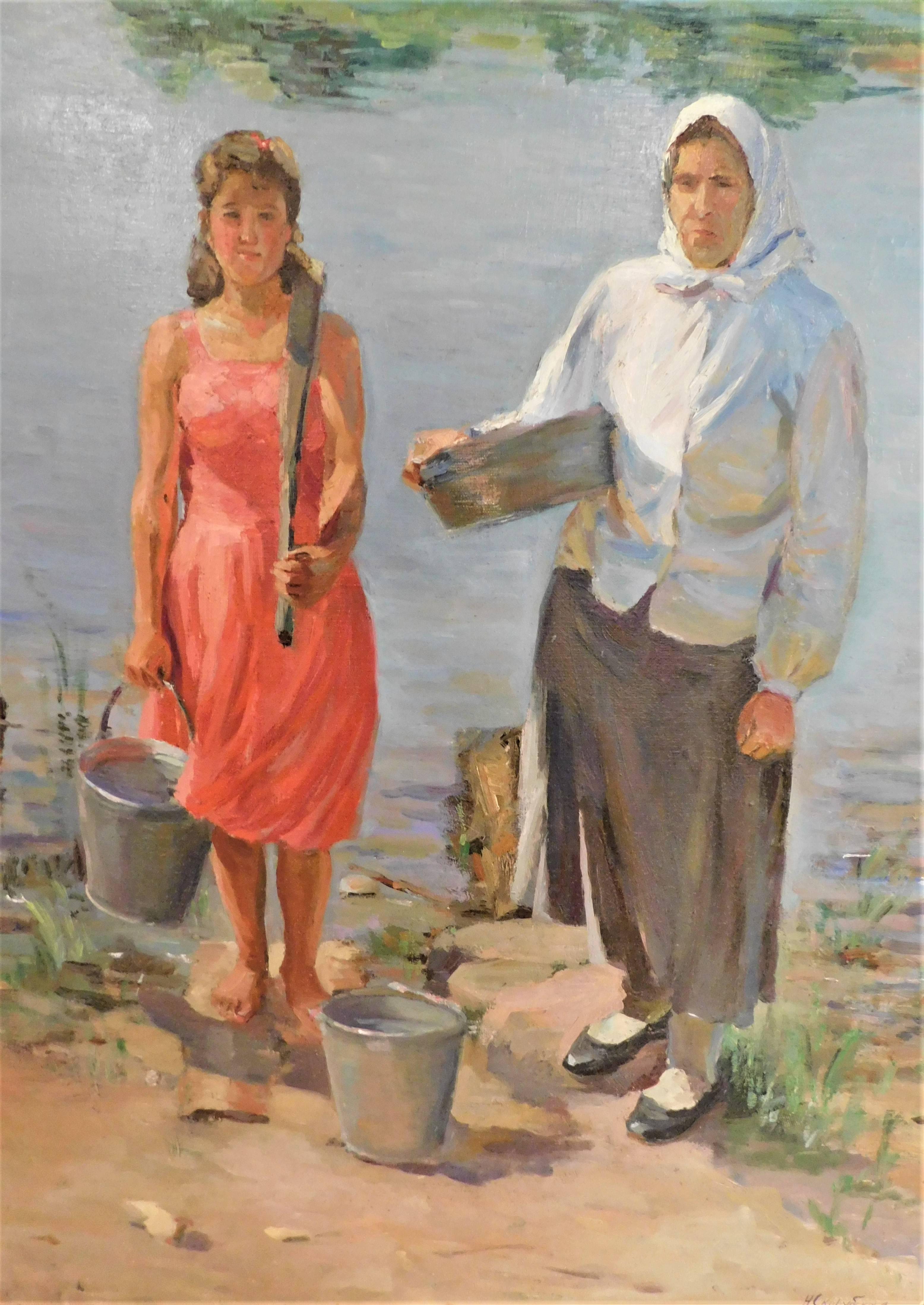 Nina Vasilyevna Skorubskaya, Öl auf Leinwand, Gemälde im Angebot 2