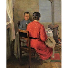 Vintage Nina Vasilyevna Skorubskaya Oil on Canvas Painting