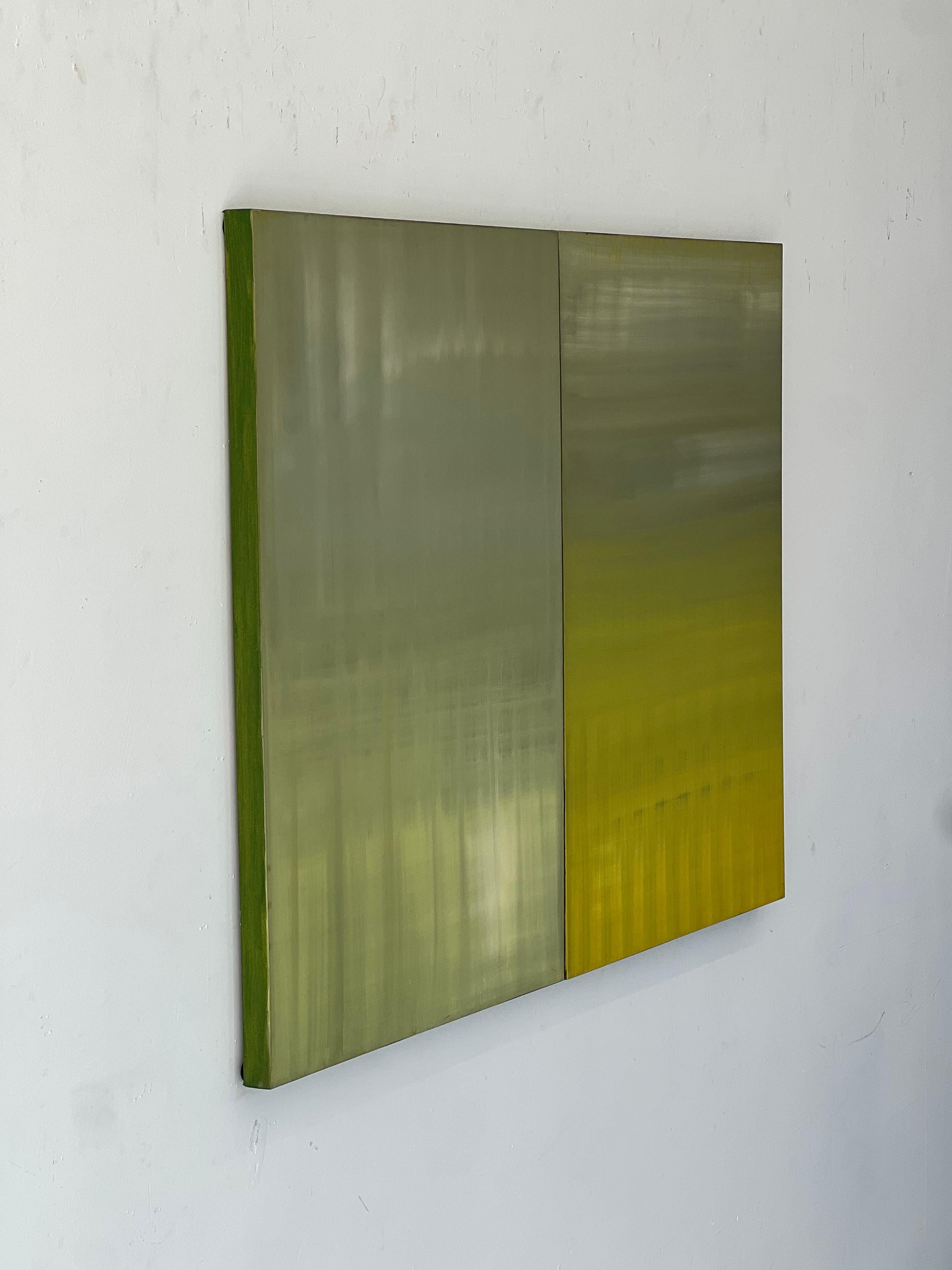 Dittico 1 e 2 - acrilico su tela - Abstract Painting Marrone di Nina Weintraub