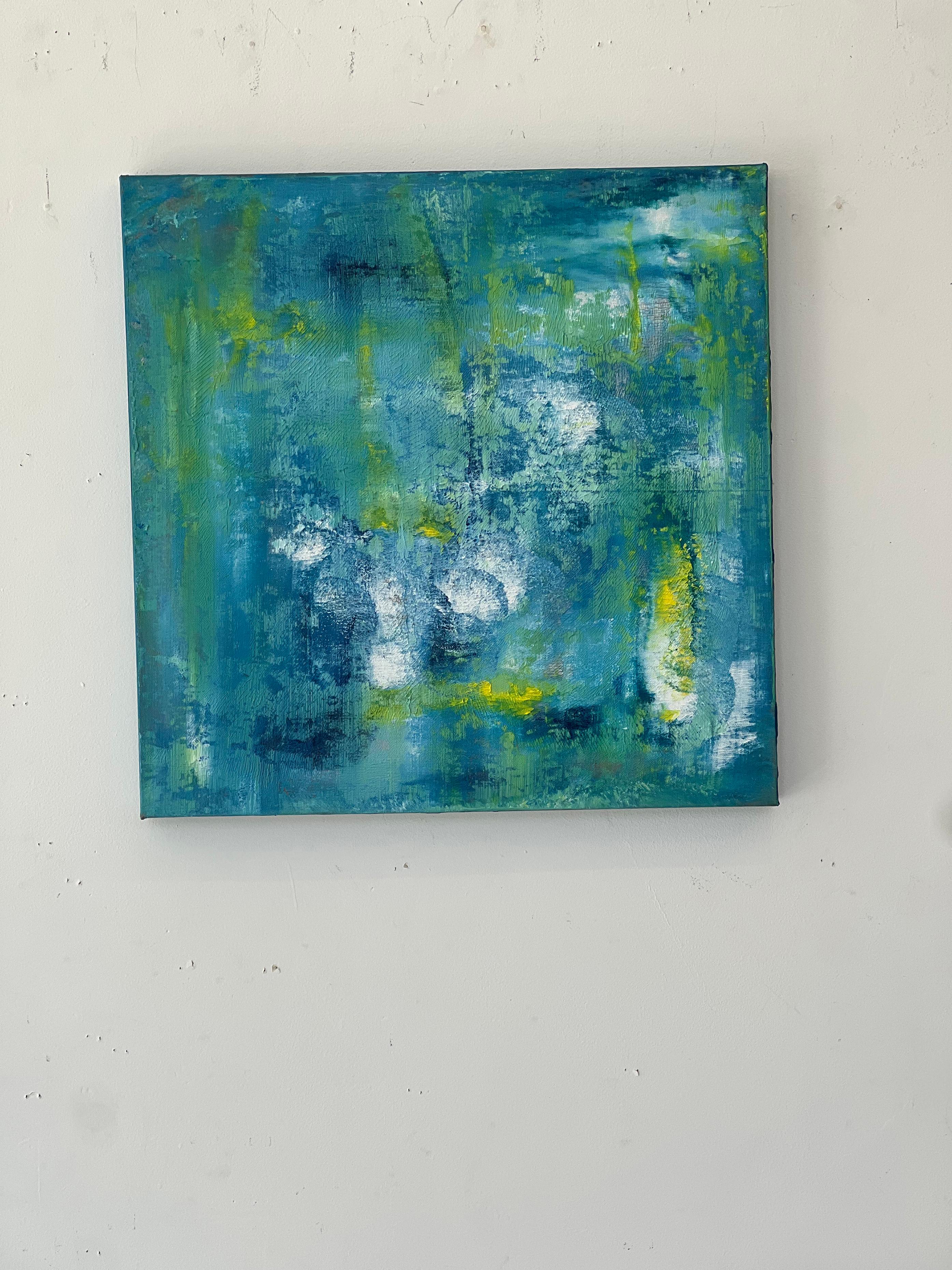 Diptychon Opal 1  - Acryl auf Leinwand – Painting von Nina Weintraub