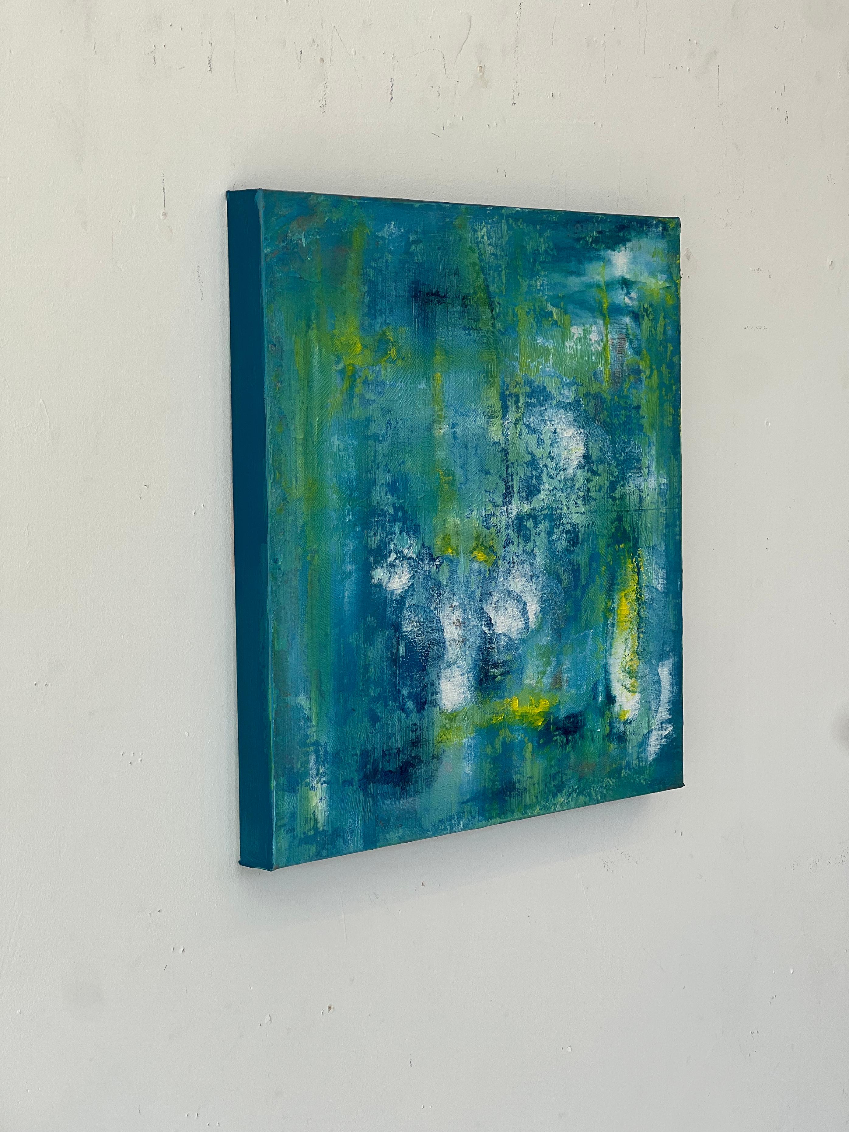 Diptychon Opal 1  - Acryl auf Leinwand (Abstrakt), Painting, von Nina Weintraub
