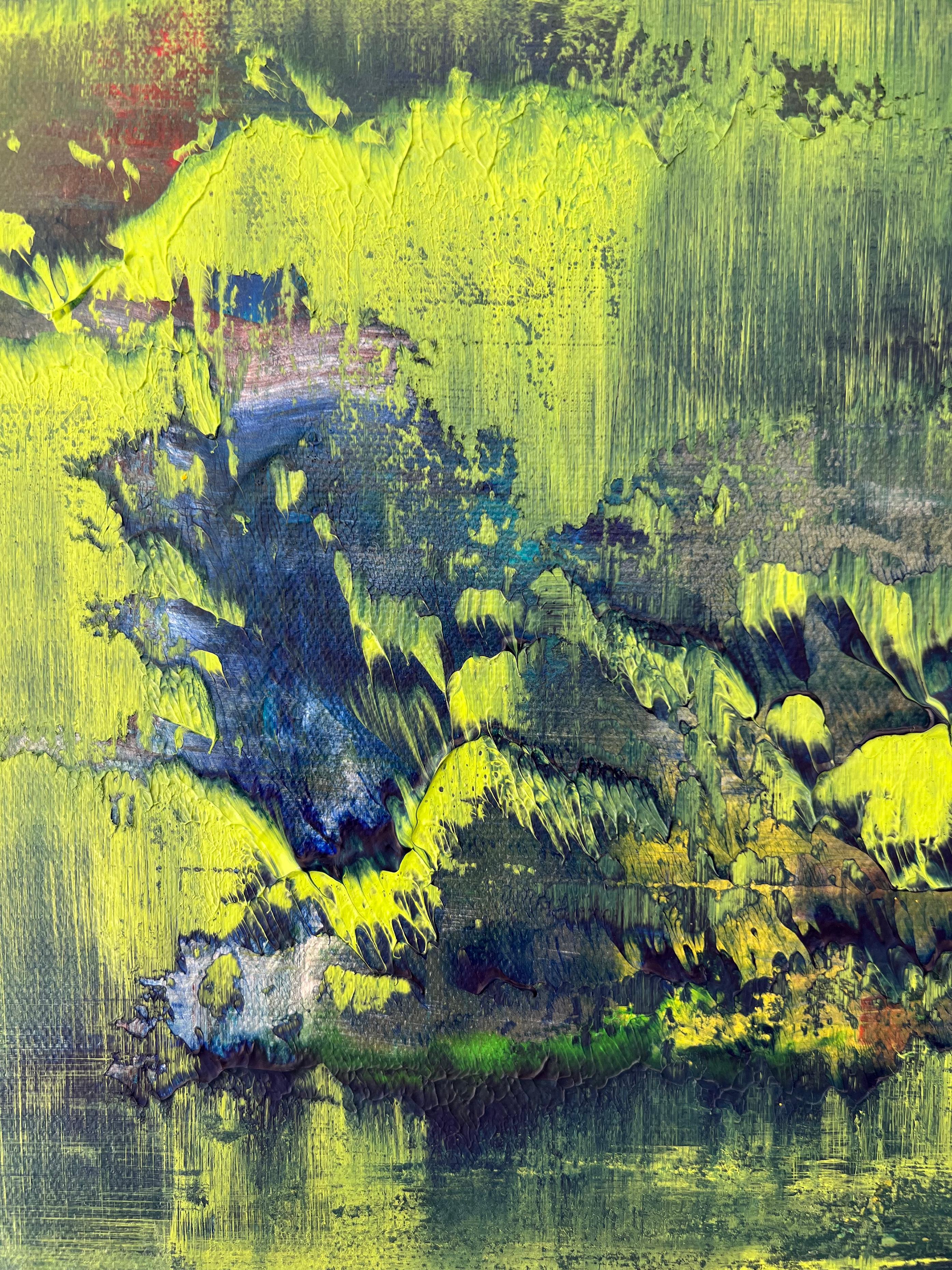 In the Jungle - acrylic on canvas - Abstract Painting by Nina Weintraub