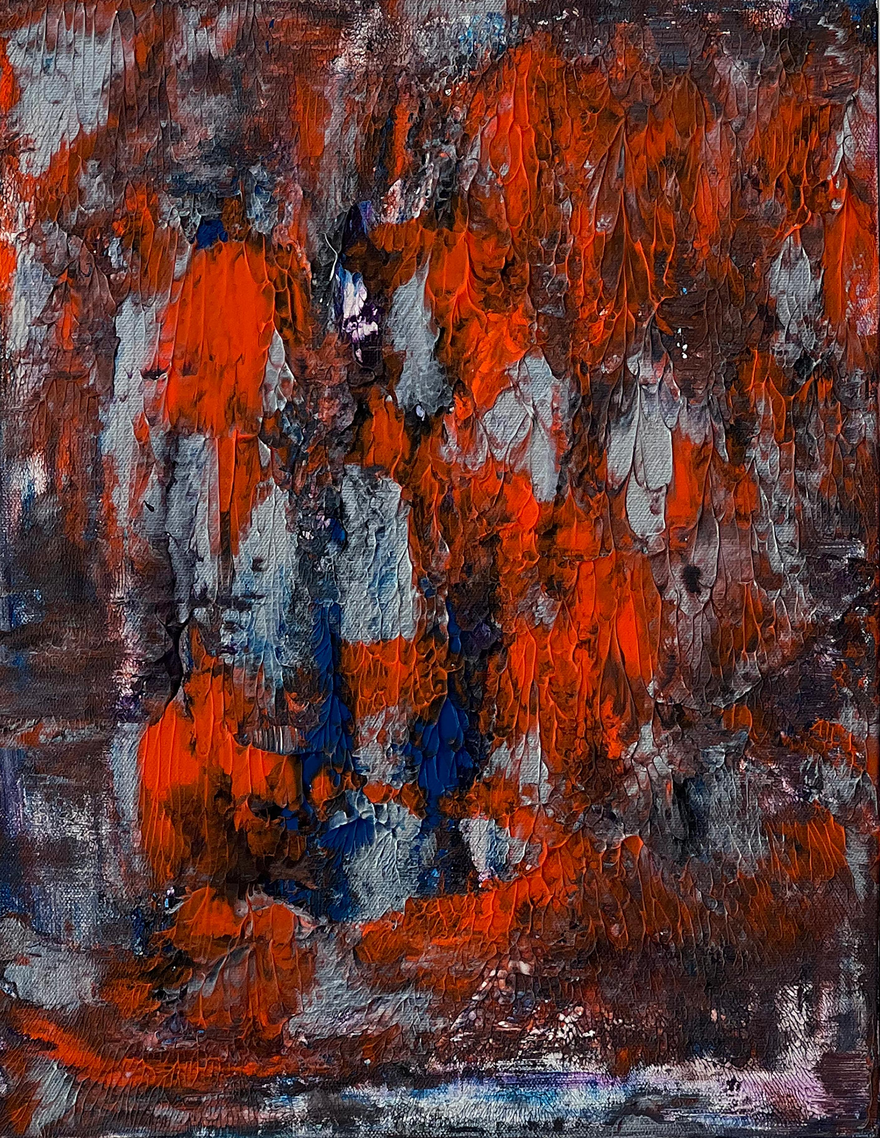 Nina Weintraub Abstract Painting - It's Complicated - acrylic on canvas