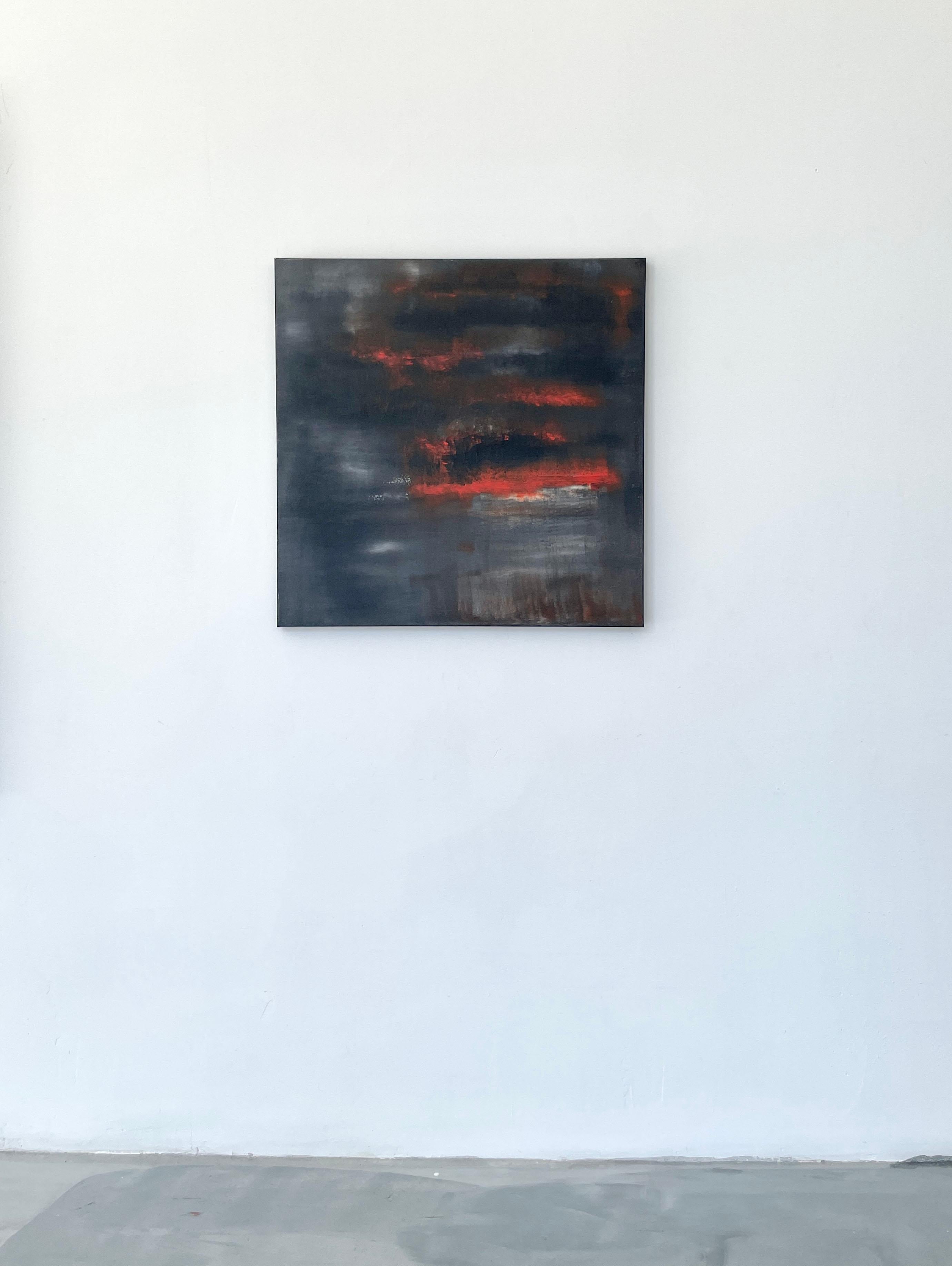 Lava Storm- acrylic on canvas For Sale 2