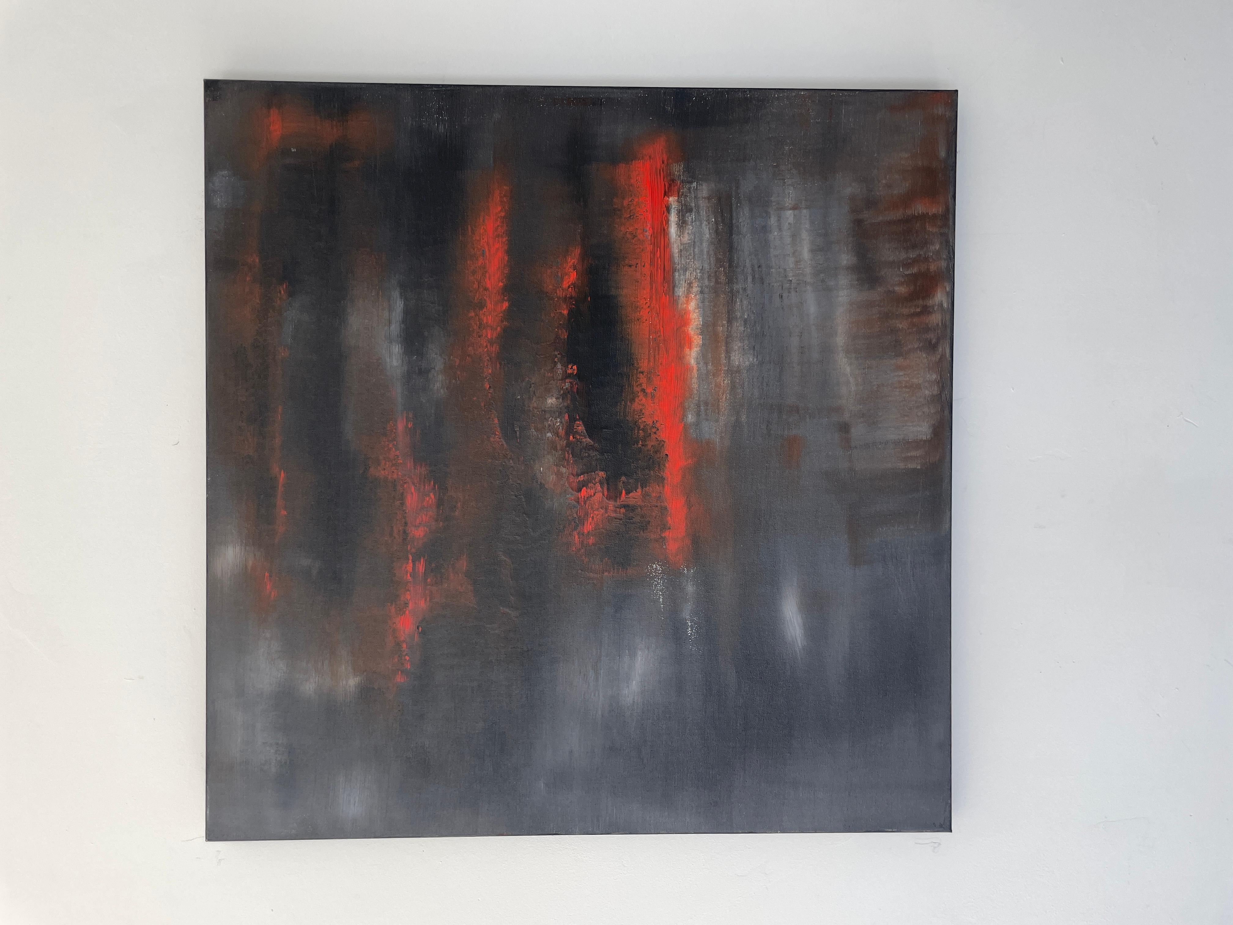 Lava Storm- acrylic on canvas For Sale 1