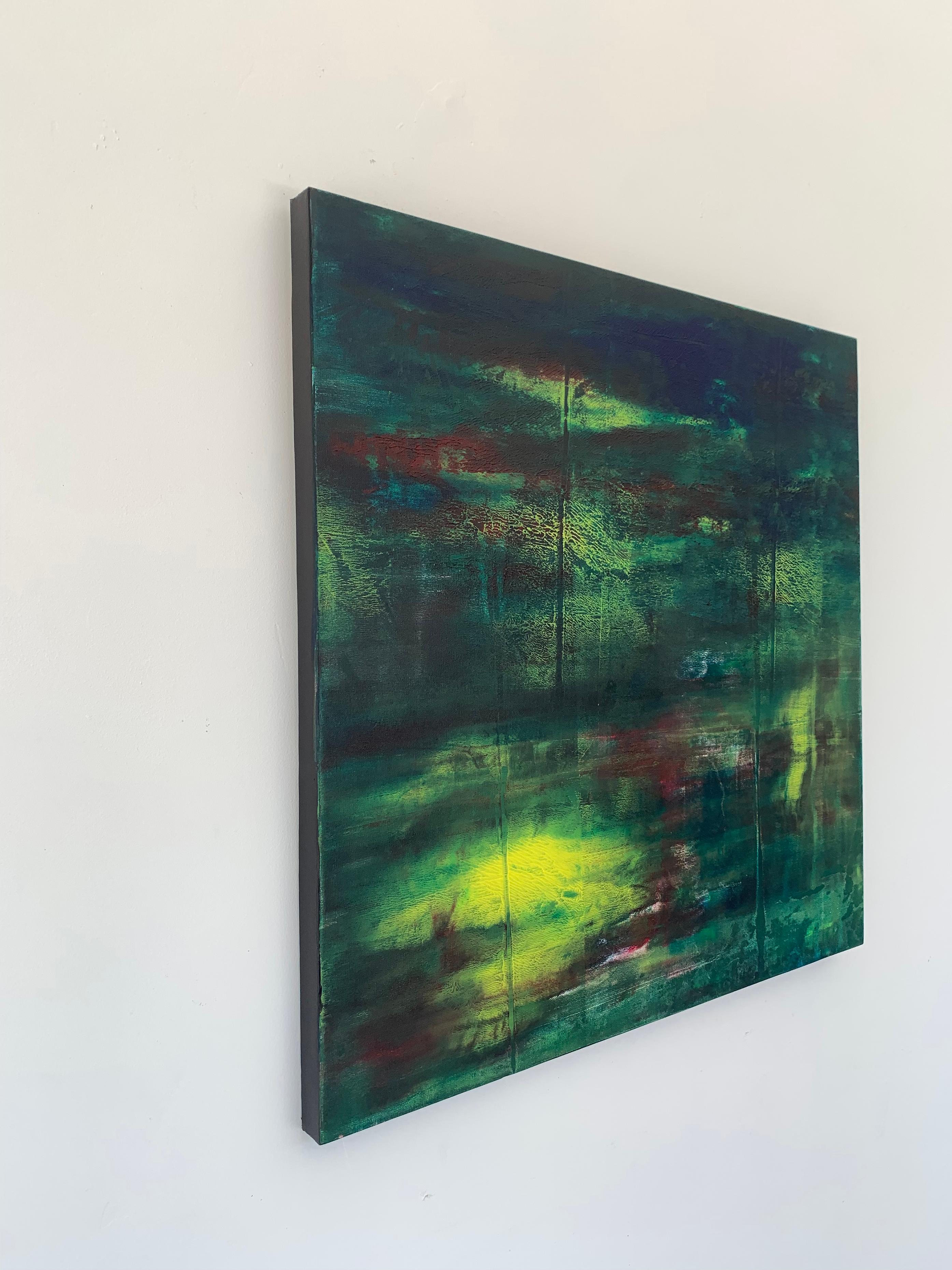 Other Realms- acrylic on canvas - Abstract Painting by Nina Weintraub