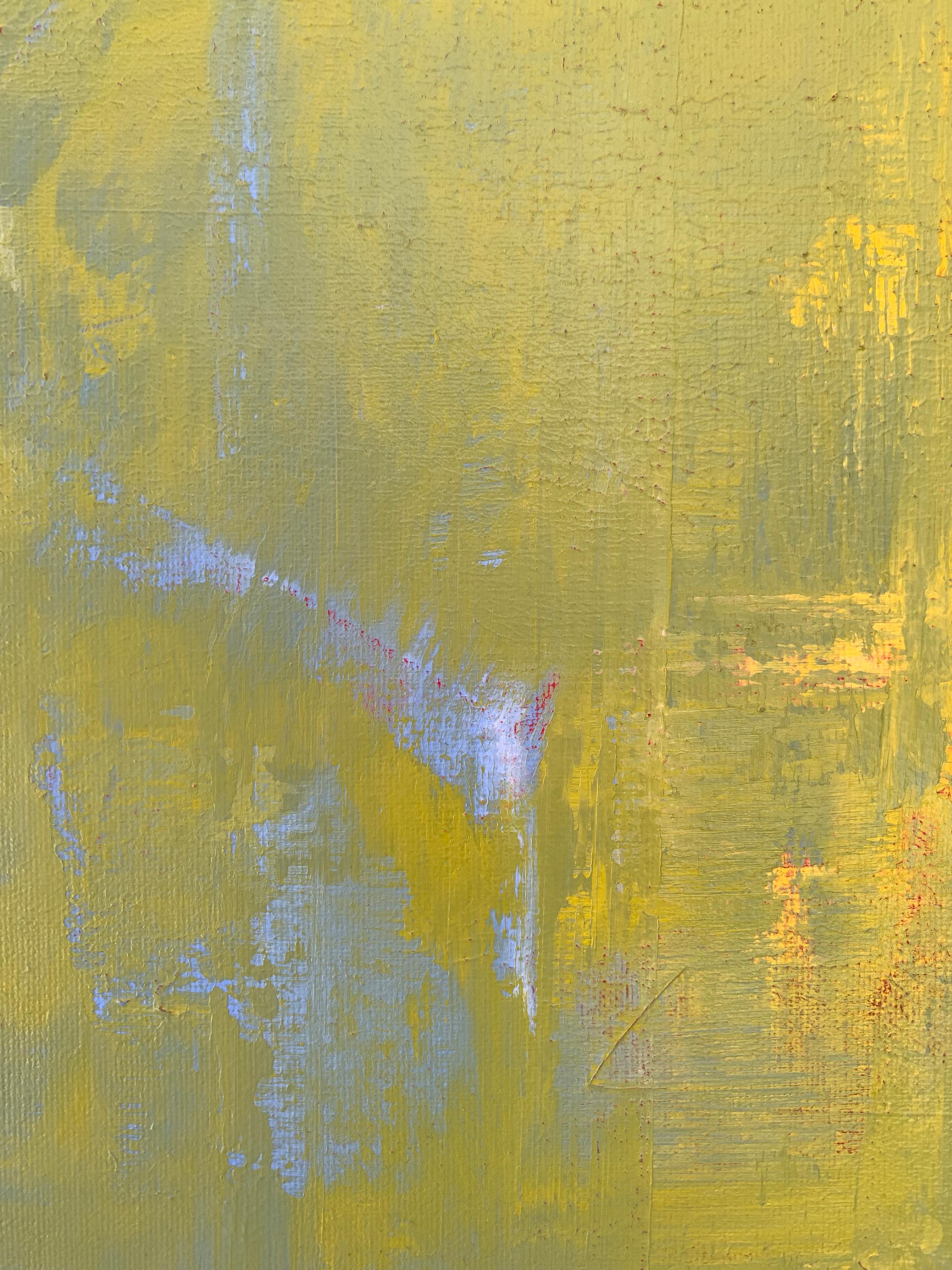 Yellow Mist - acrylic on canvas For Sale 2