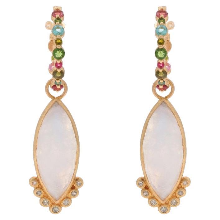Nina Wynn, pendants d'oreilles Dia Convert Dia en or jaune 18 carats