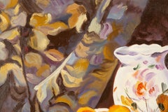 Nina Zhang Natura morta originale olio su tela "Senza titolo"