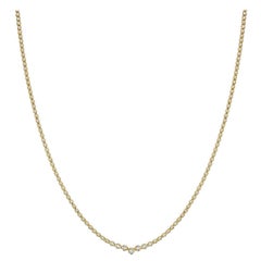 Nina Zhou Collier tennis Riviera gradué en or 18 carats et diamants